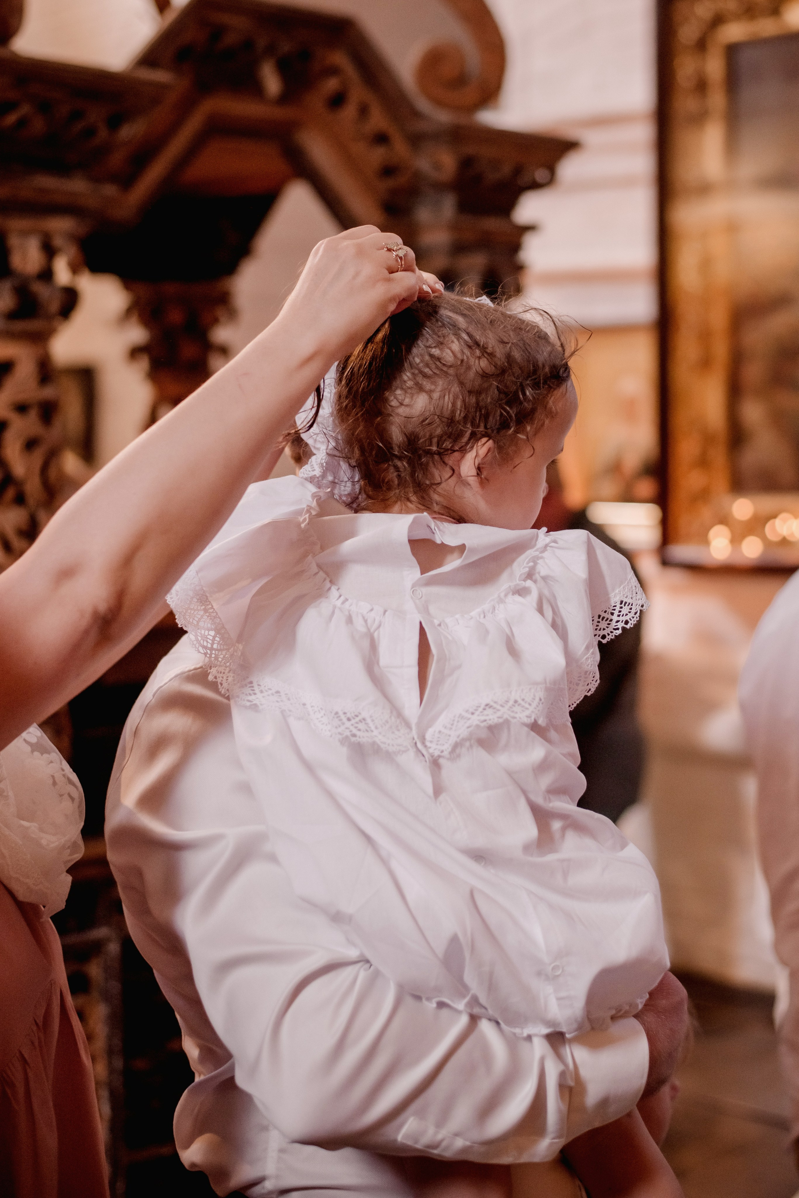 Таинство Крещения Есении, Воскресенский войсковой собор, ст. Старочеркасская. Семейный фотограф в Новочеркасске Виктория Громова