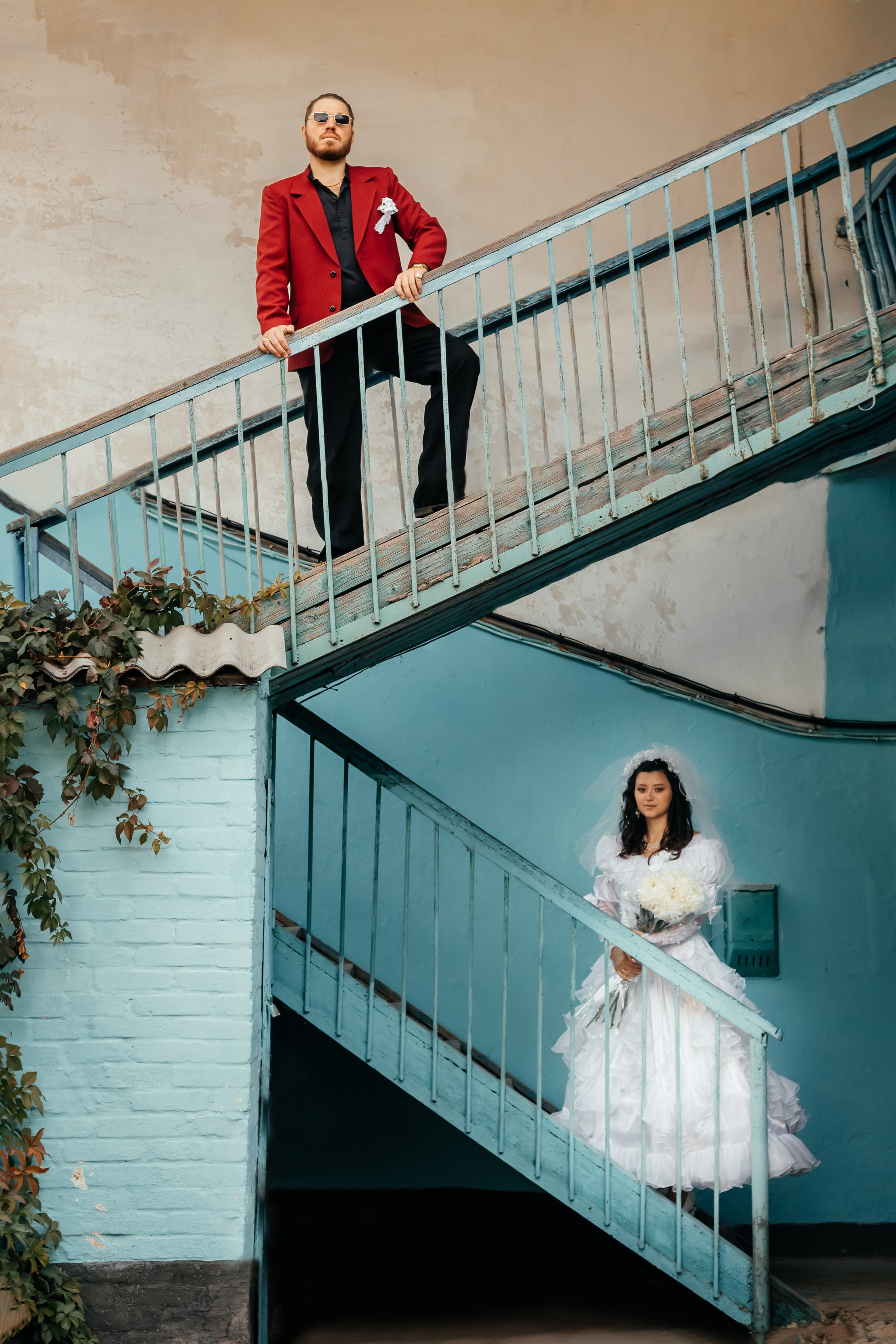 Свадебная фотосессия в стиле 90-х. Свадебный и семейный фотограф в Краснодарском крае Мария Данилкина