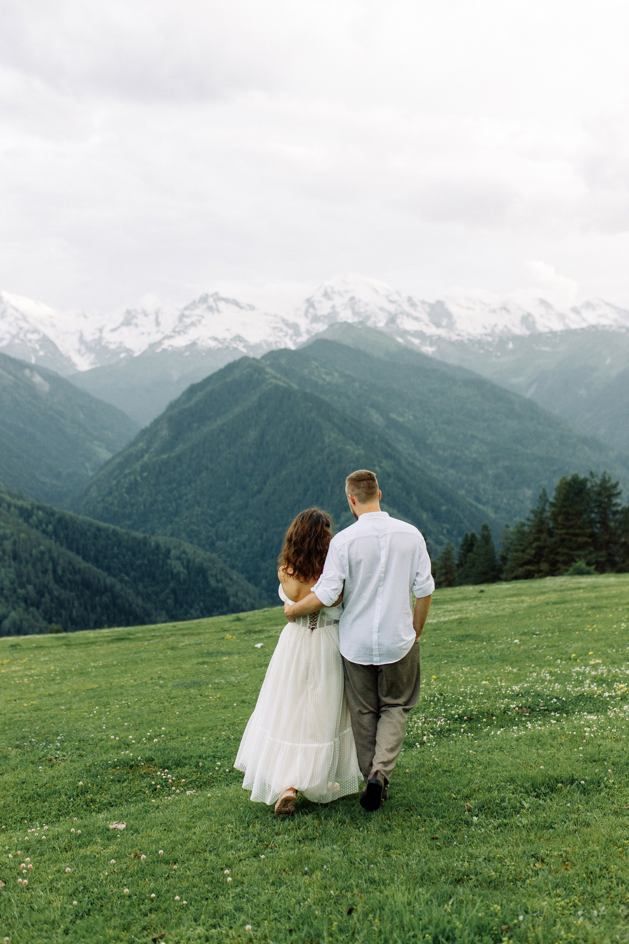 Свадьба в горах Сванетии в Грузии