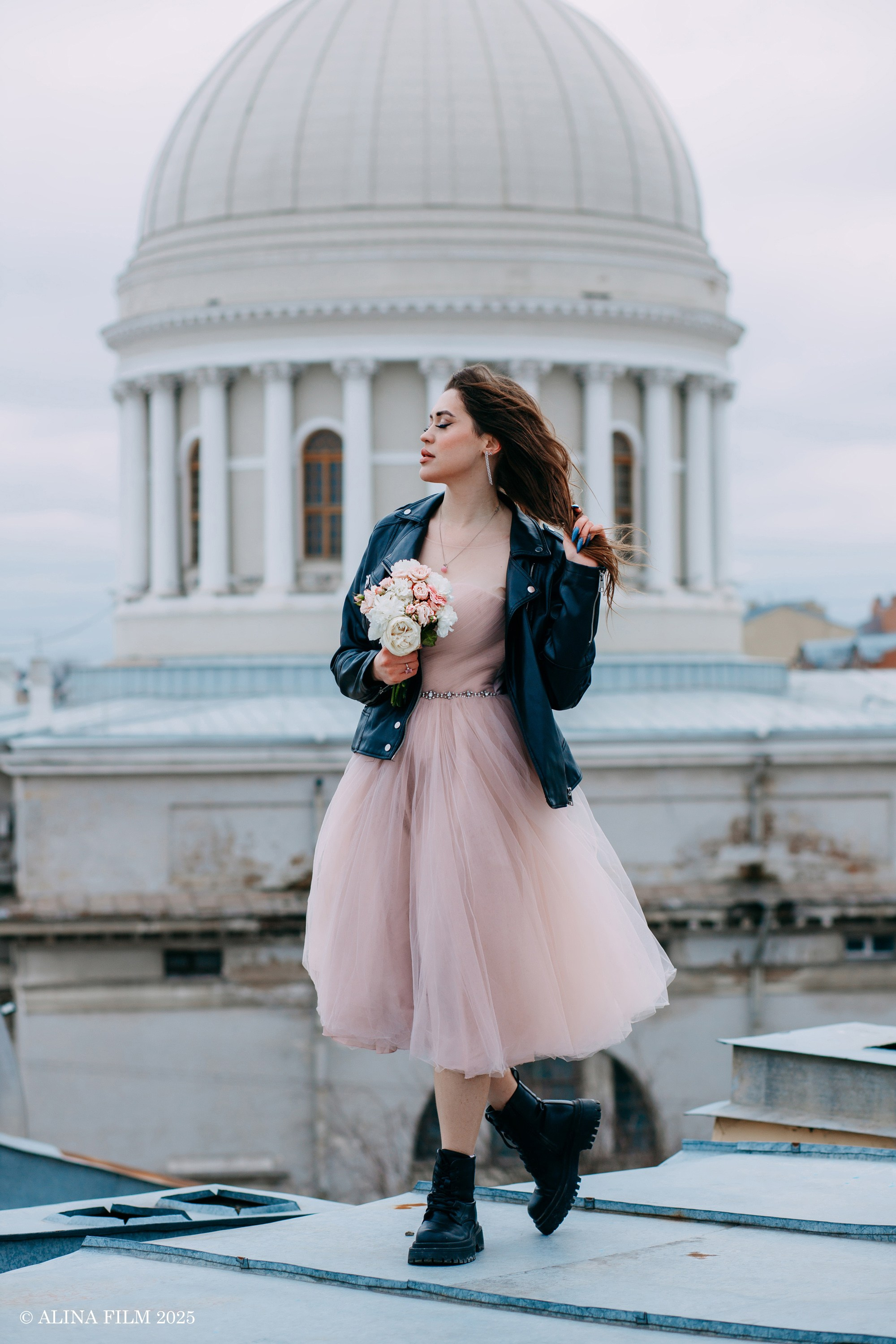 Фотосессия на крыше. Фотограф в Санкт-Петербурге Alina Film