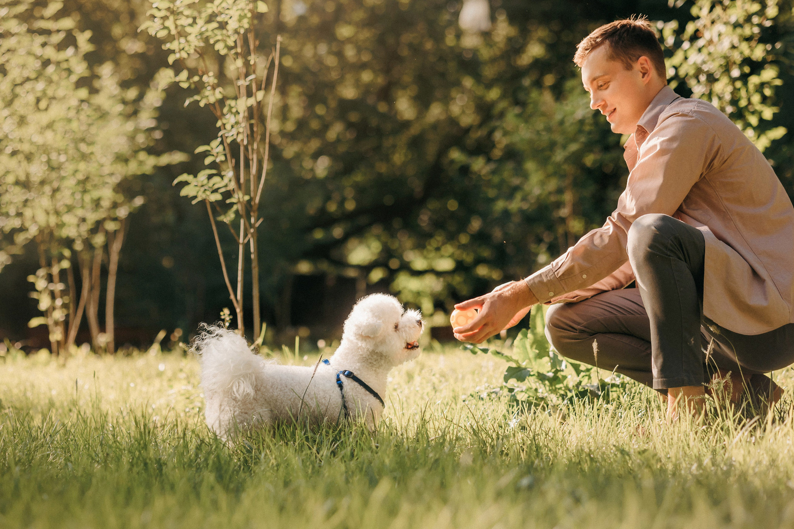 Марина, Данил и Бруно. Фотограф-анималист Елена Радченко, Москва