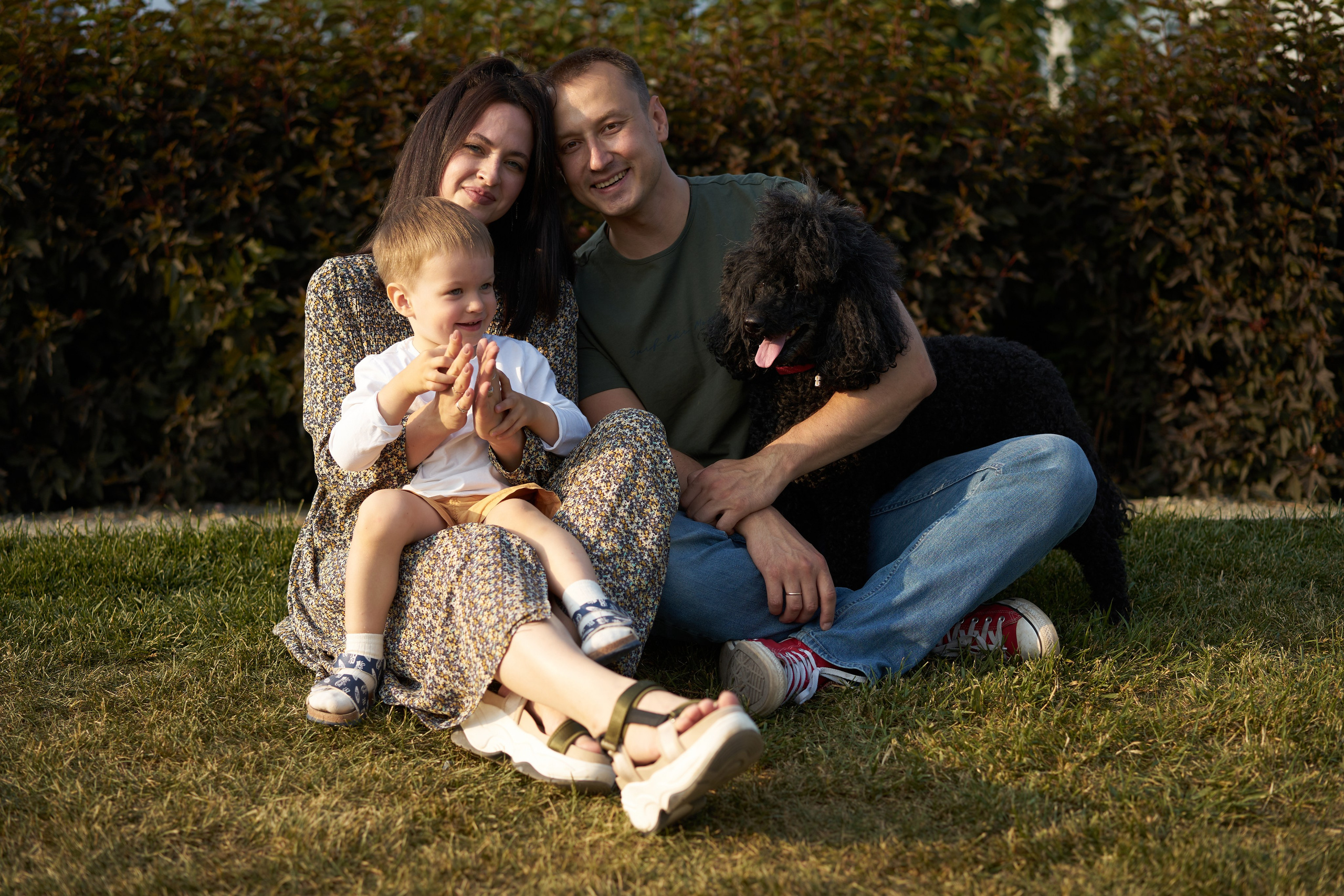 Семейная фотосессия летом в парке. Фотограф Екатеринбург Кокшарова Александра