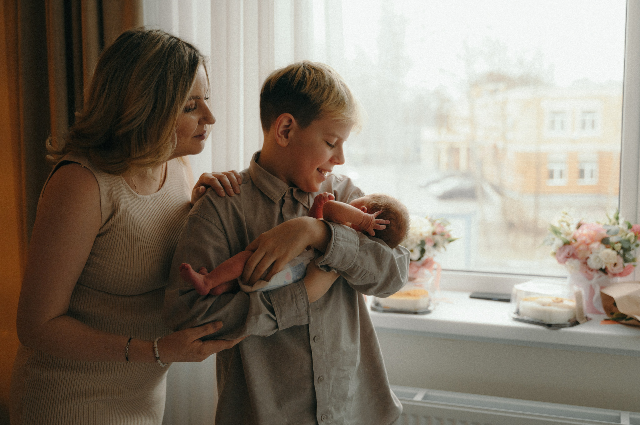 Выписка Ванюшки. Фотограф новорожденных и беременых в санкт-петербурге Юля Лампа