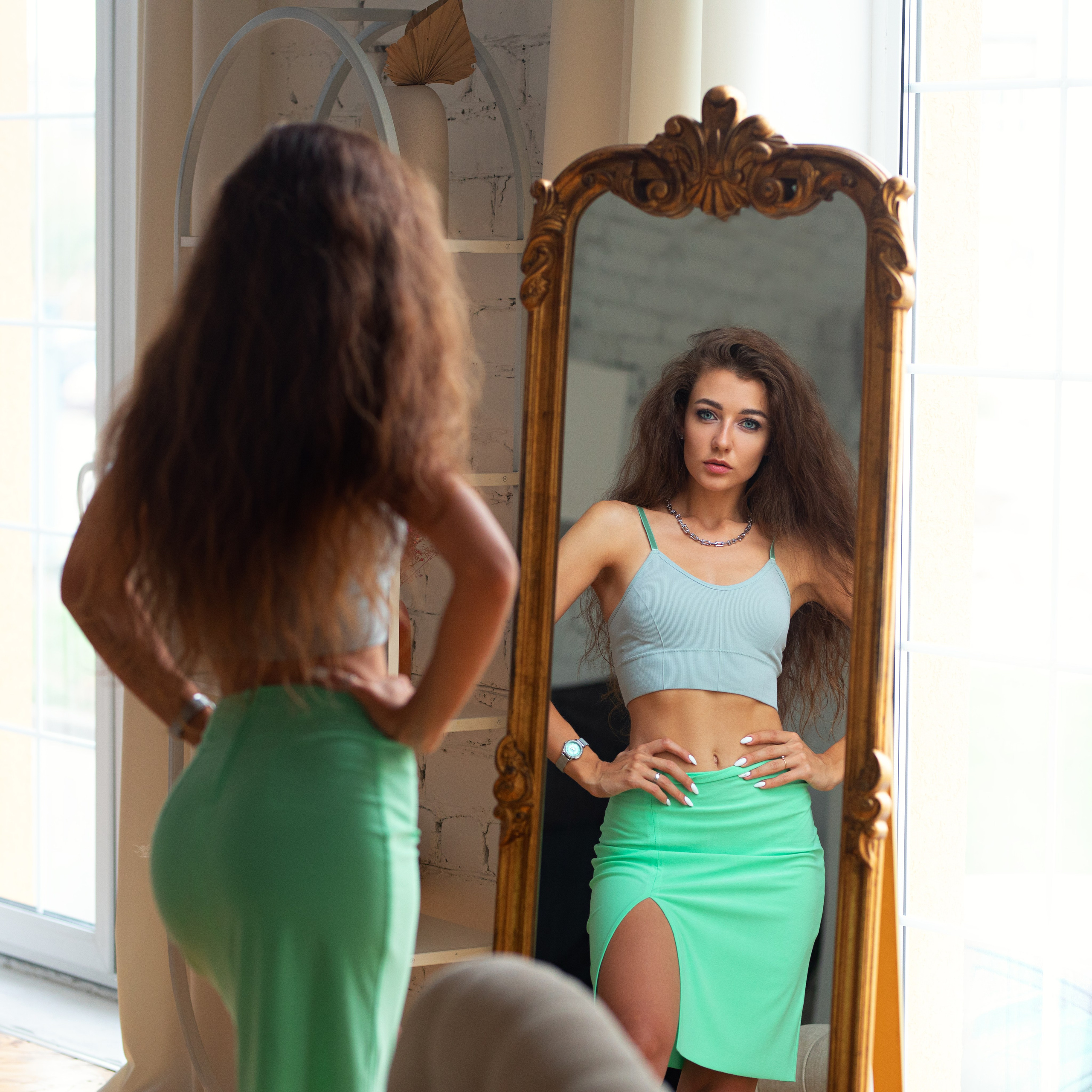 Съемка с Дианой в интерьерной студии и на улице города в формате для «себя»