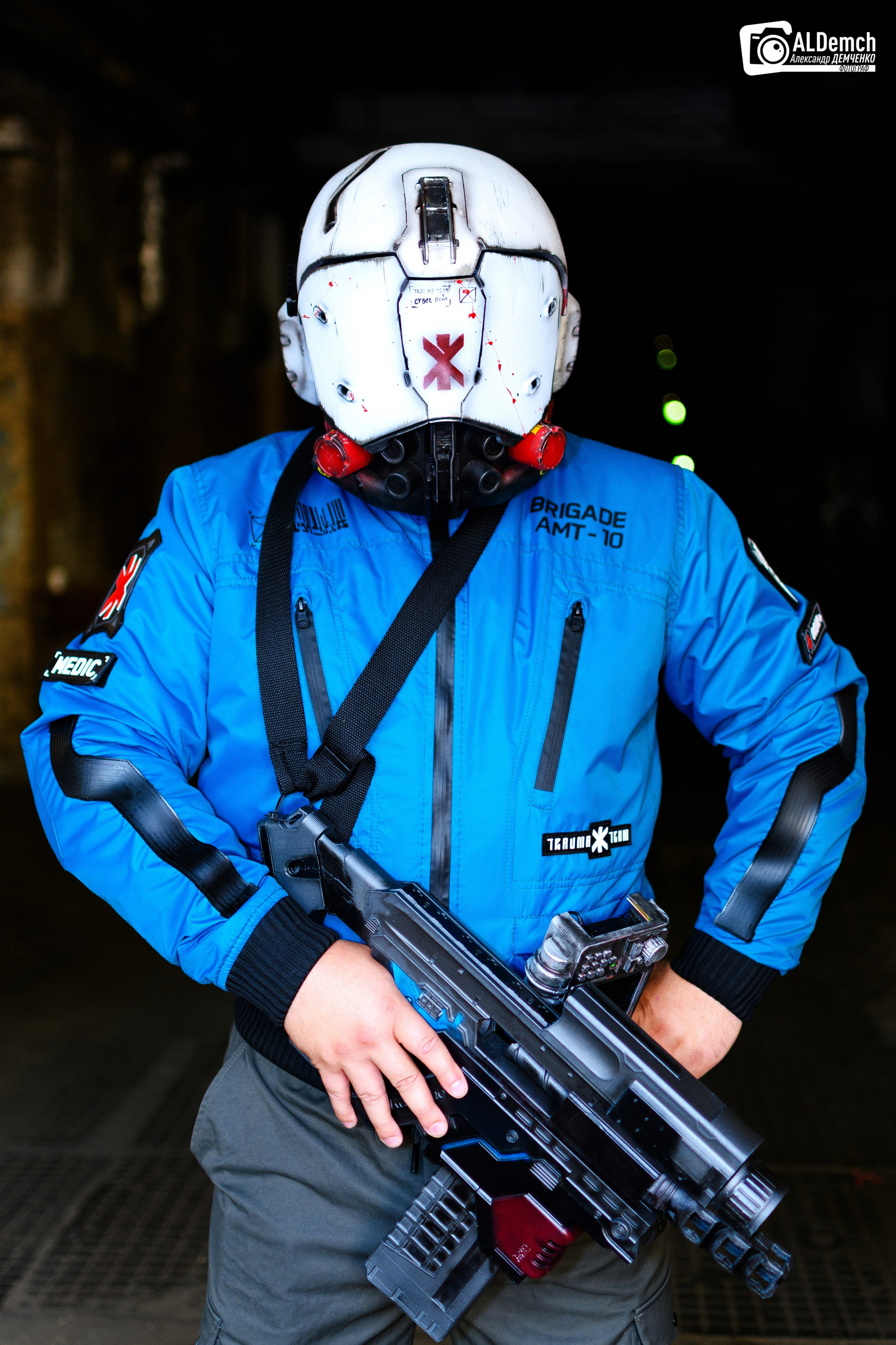 Cyberpunk 2077 Trauma Team косплей фотосессия в Москве