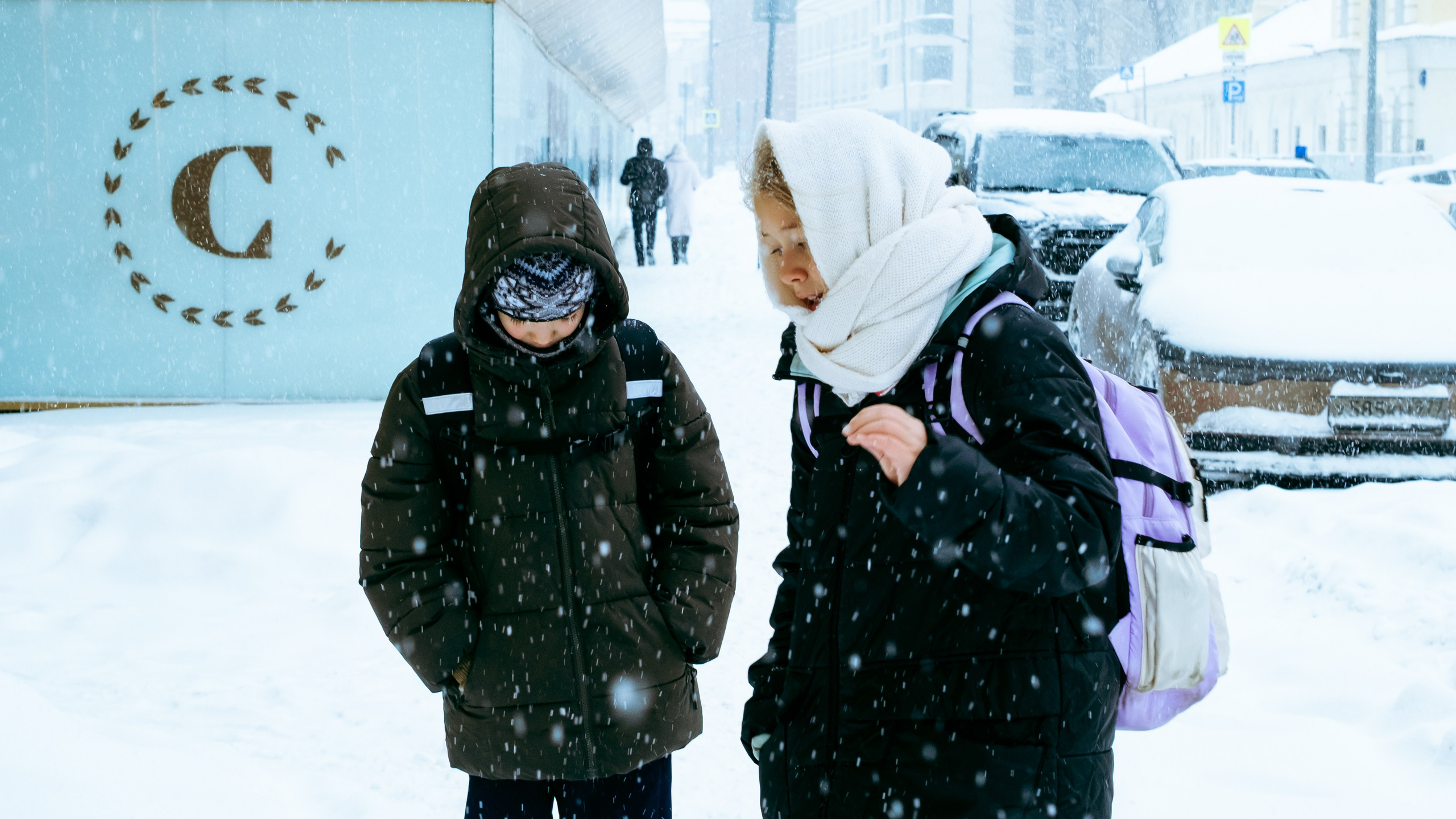 Street: снежная Москва