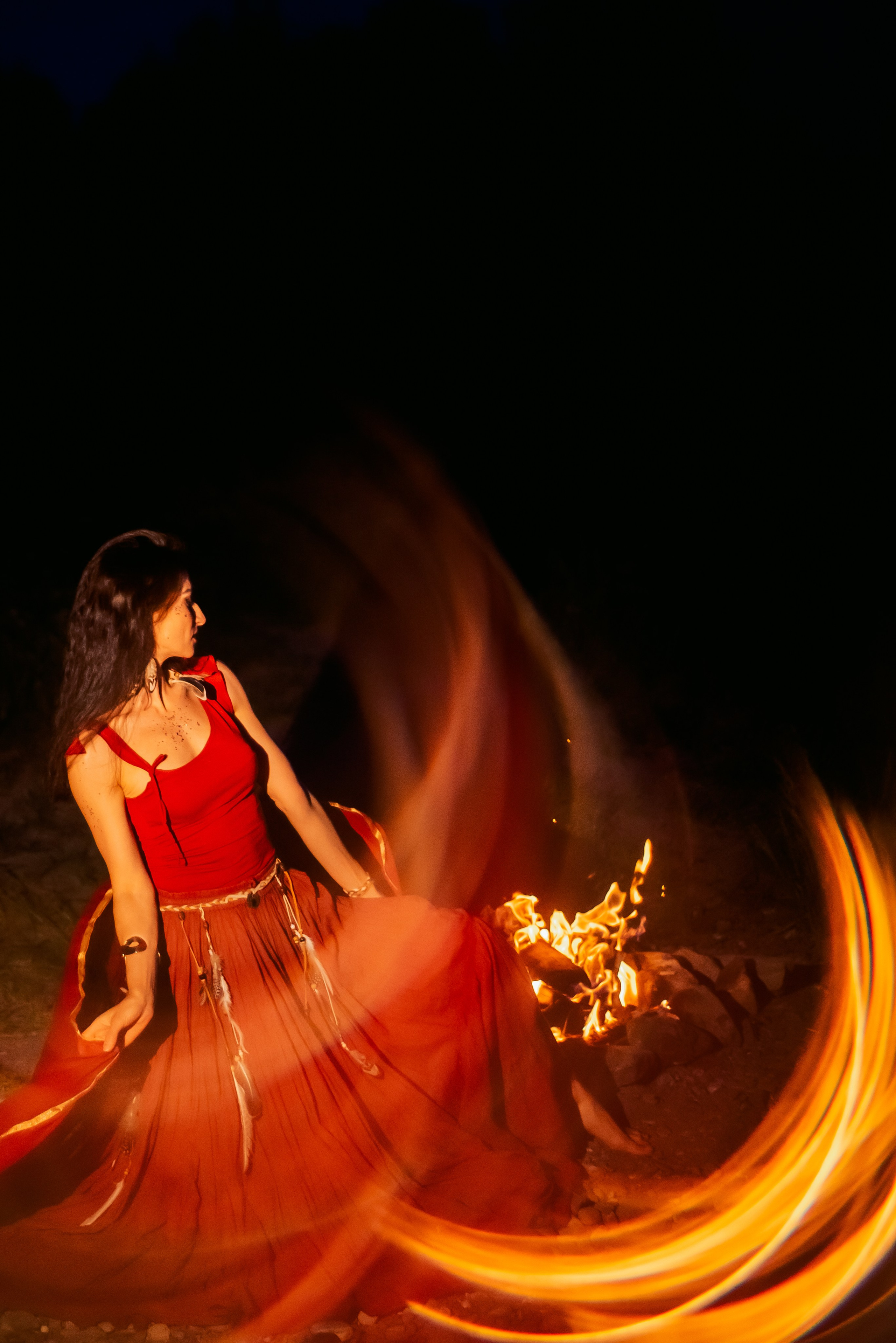 У костра. Семейный и женский фотограф Лоо Краснодар Сочи Энем Татьяна Трибурт