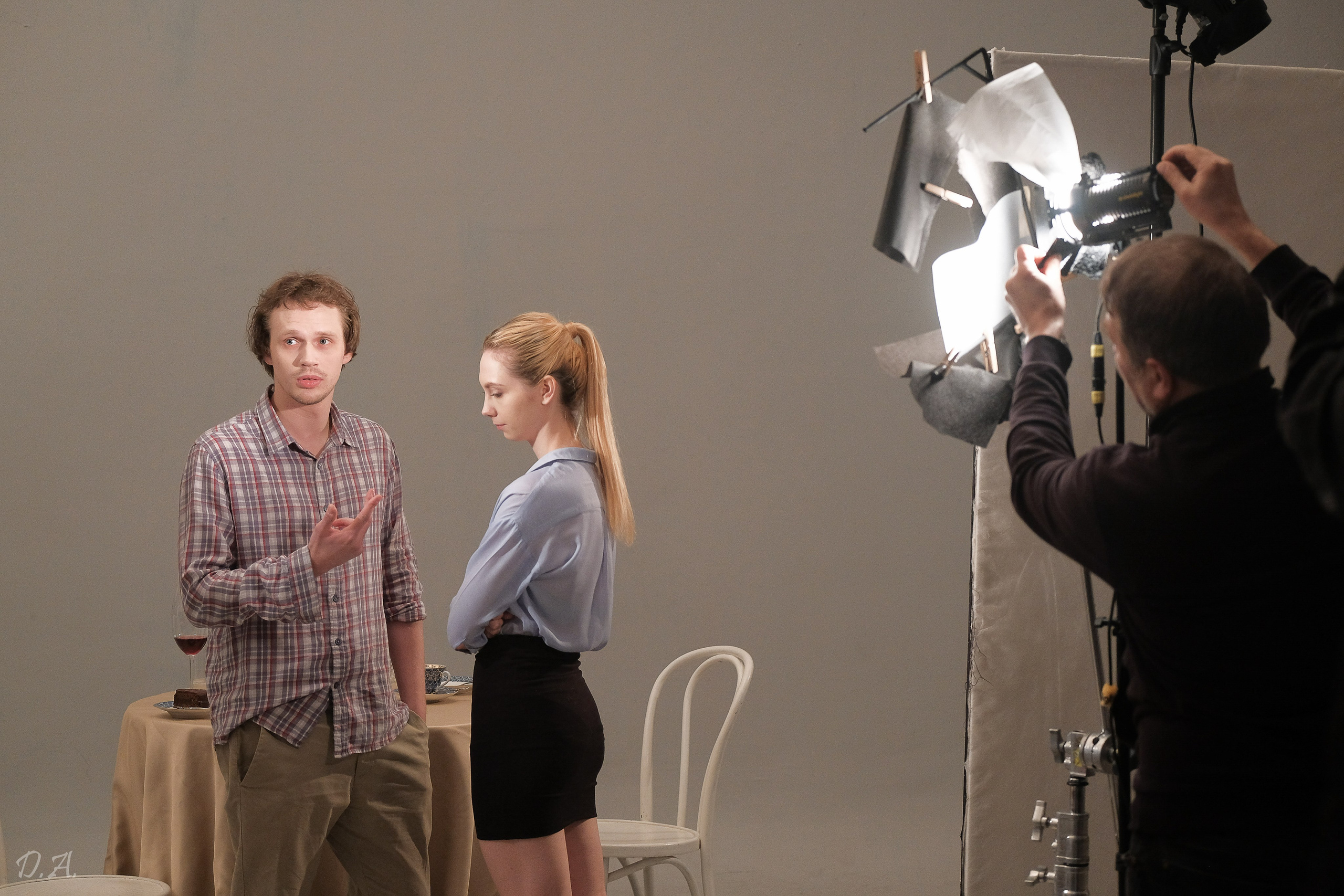 Короткий метр «Подарок». Реж. Серж Самойлов. Бэкстейдж. Фотограф Дмитрий Алексеев