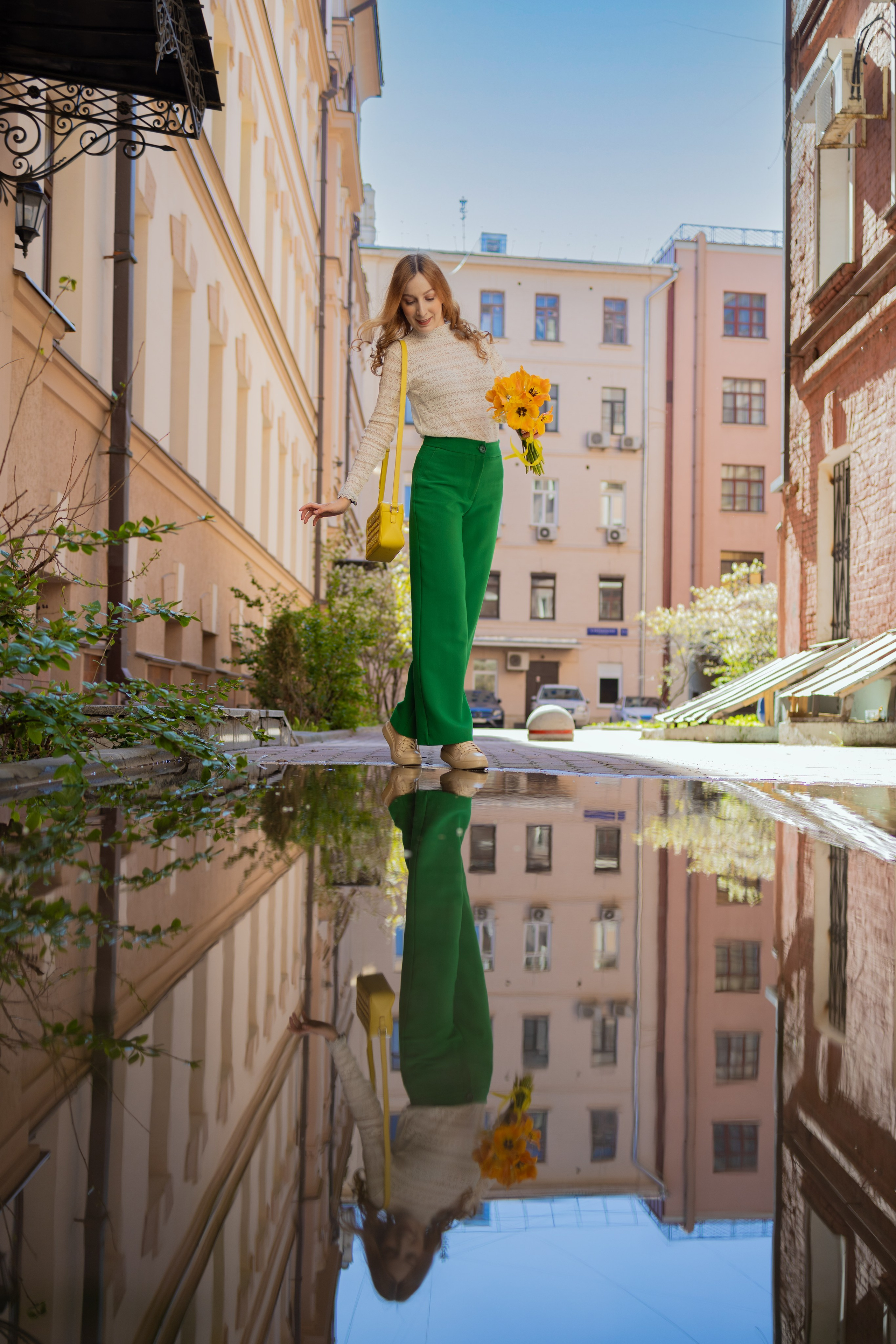 Весенняя прогулка с Еленой по Патриаршим. Репортажный, семейный и студийный фотограф в Москве Демин Алексей