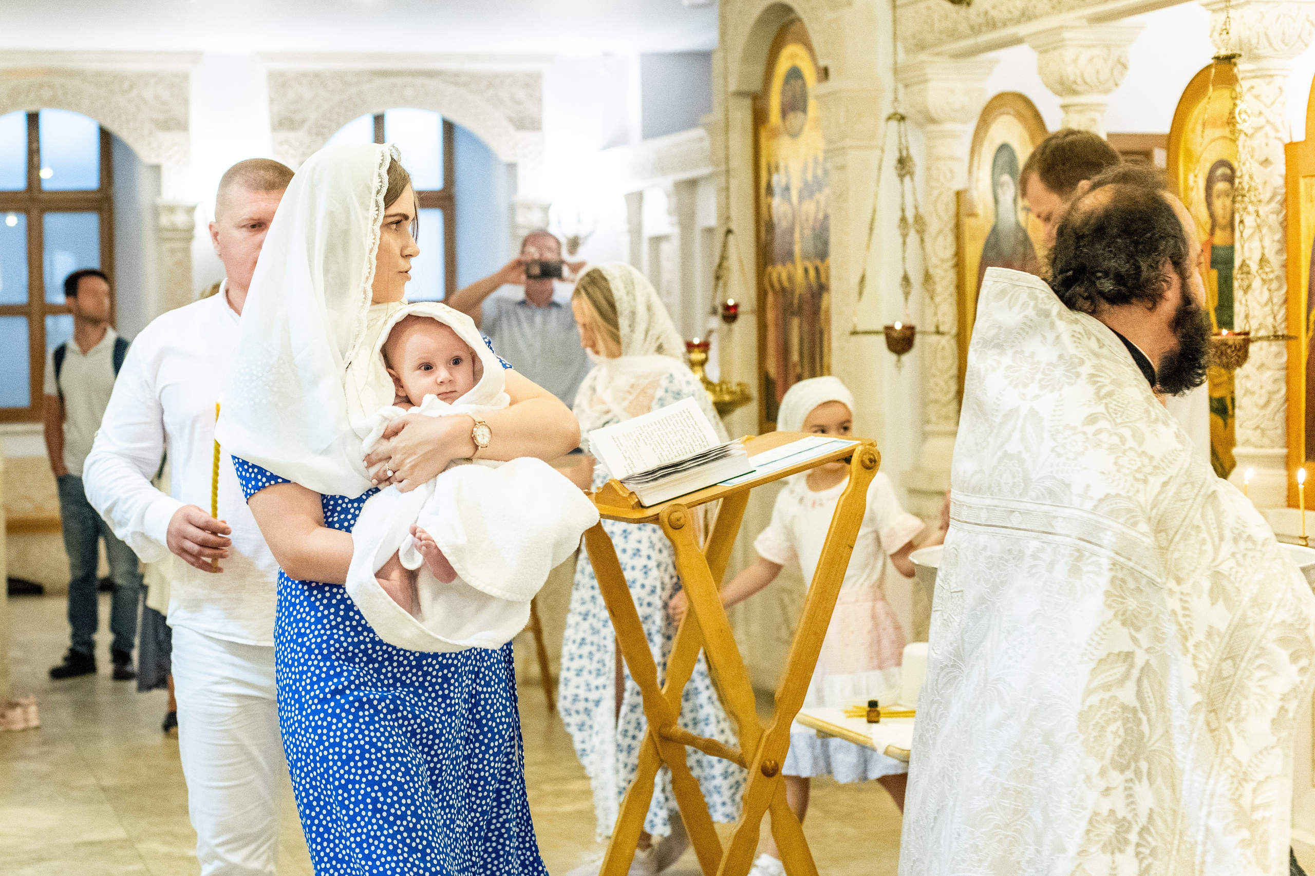 Крещении Ксении. Фотограф Юлия Попова