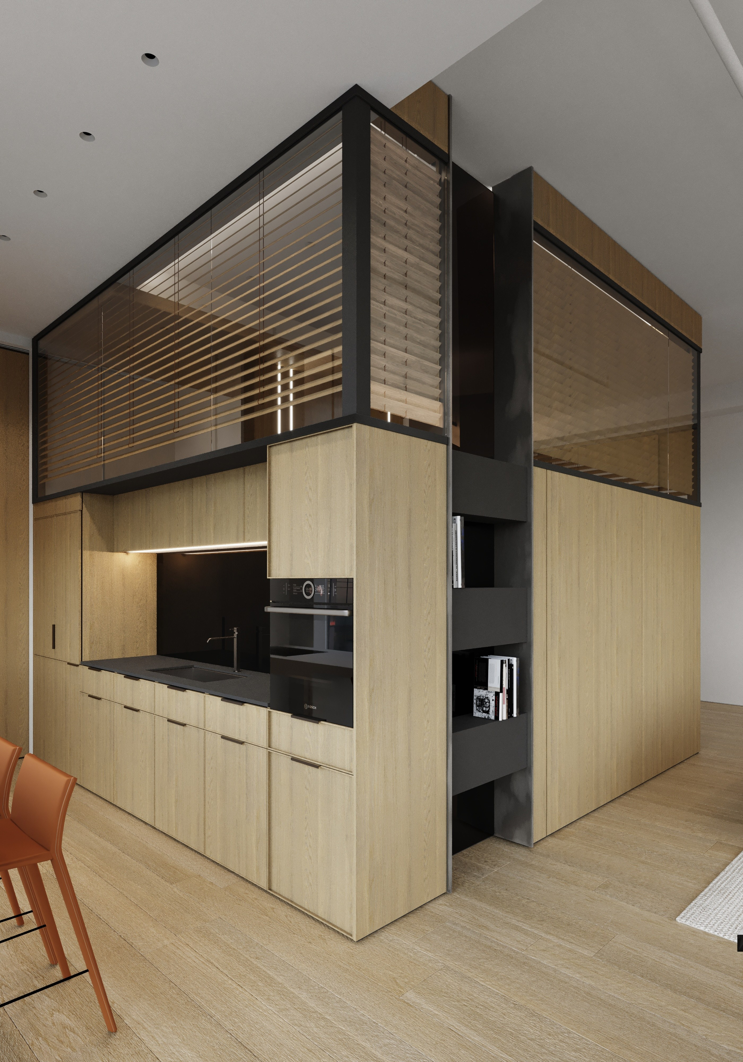 Пентхаус в Москва-Сити. Архитектурные интерьеры