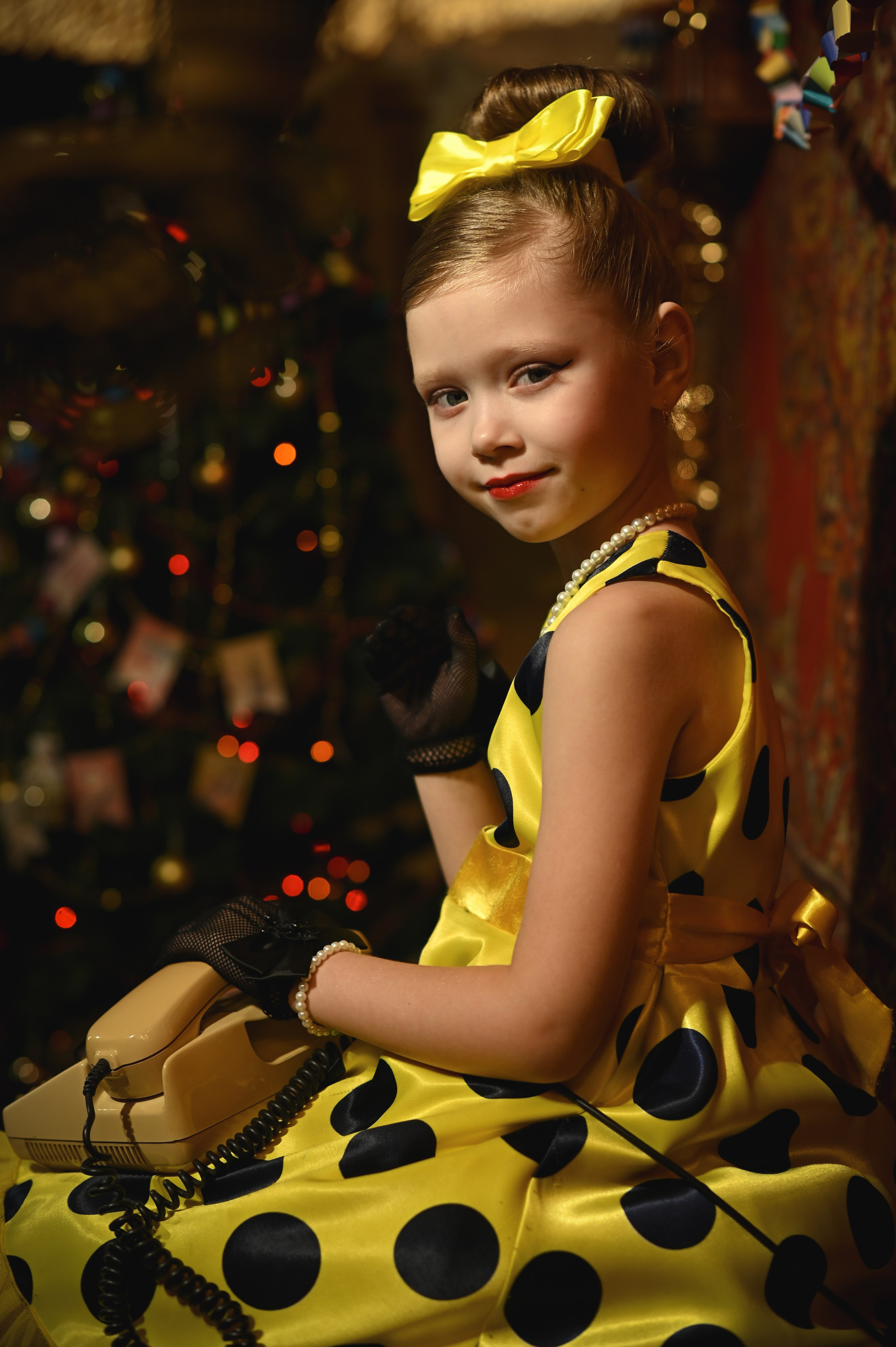 Детская школа моделей Happy Kids. «Ретро Новый год» 2026. Детский фотограф в Новокузнецке Николай Чекалин