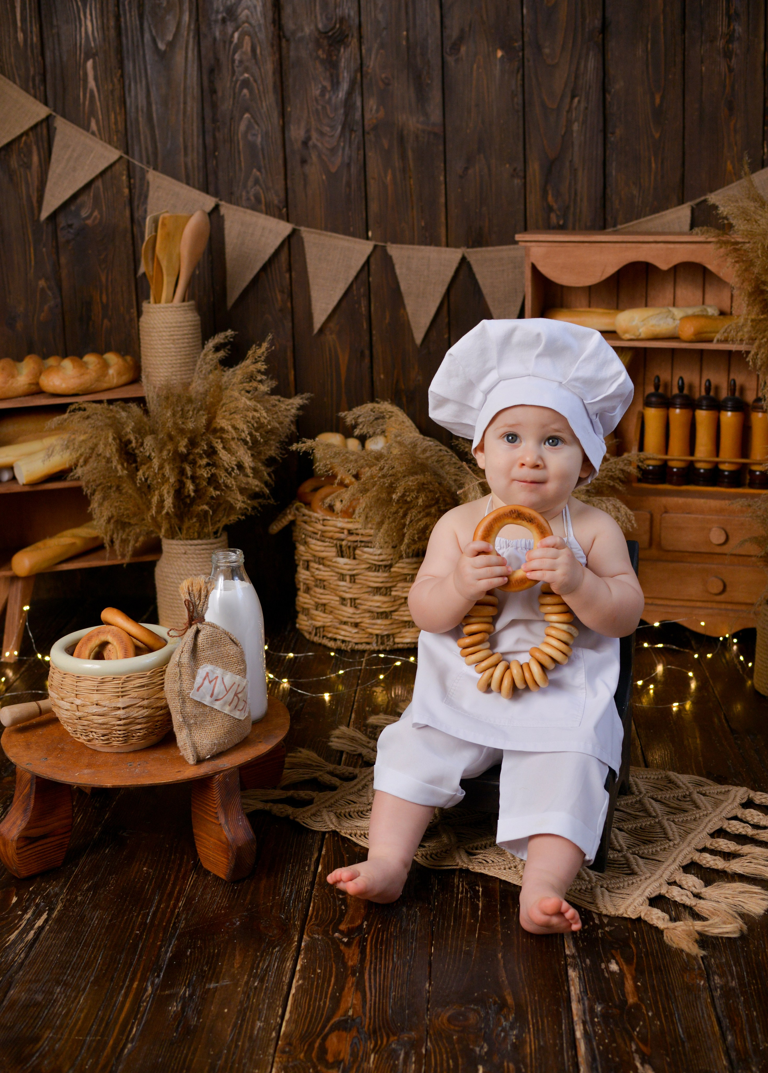 Первые кадры с фотосессии к годику. Фотограф новорожденных Краснодар Малышенко Надежда