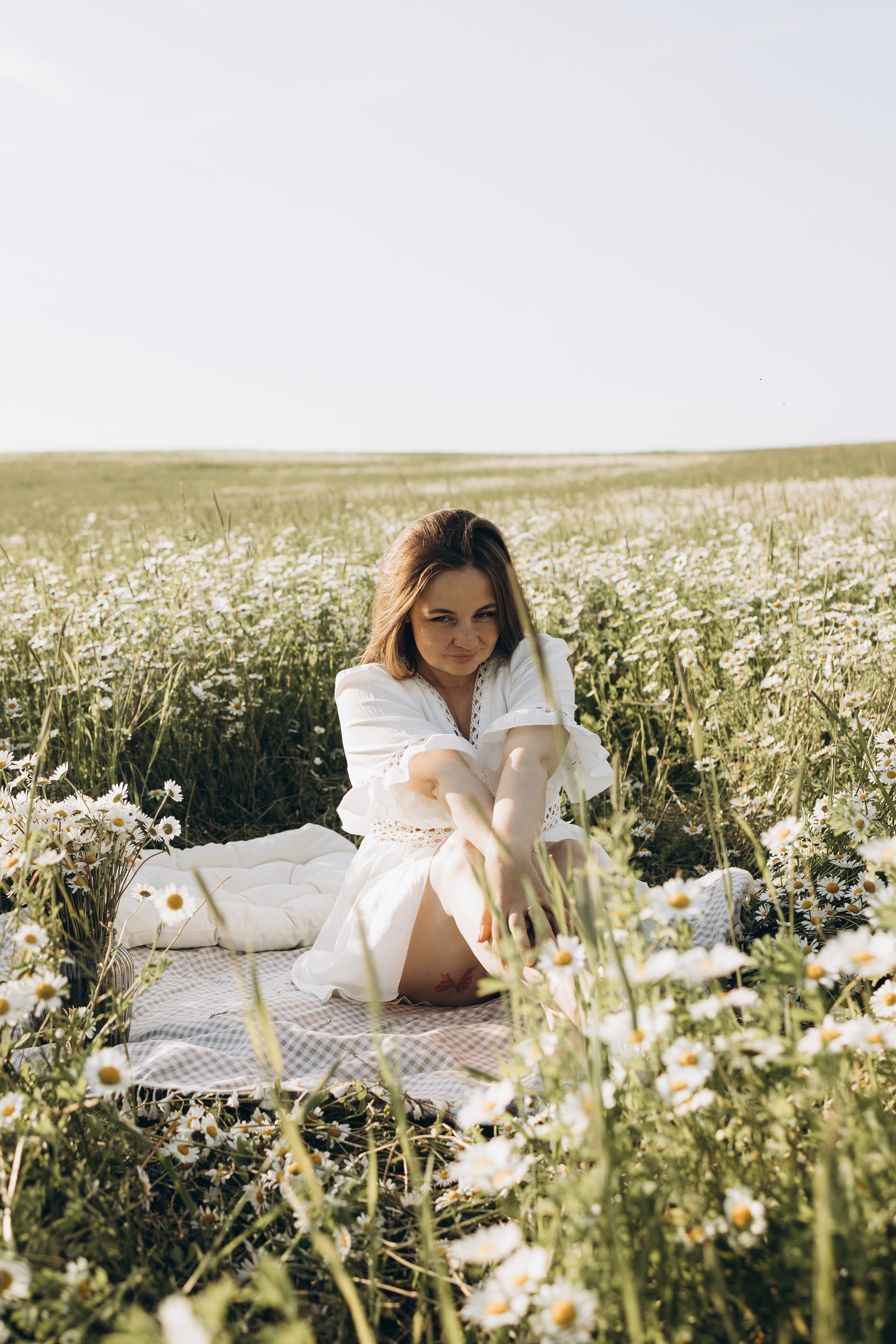 Маша и ромашки. Семейный фотограф в Москве Виктория Ястребинская