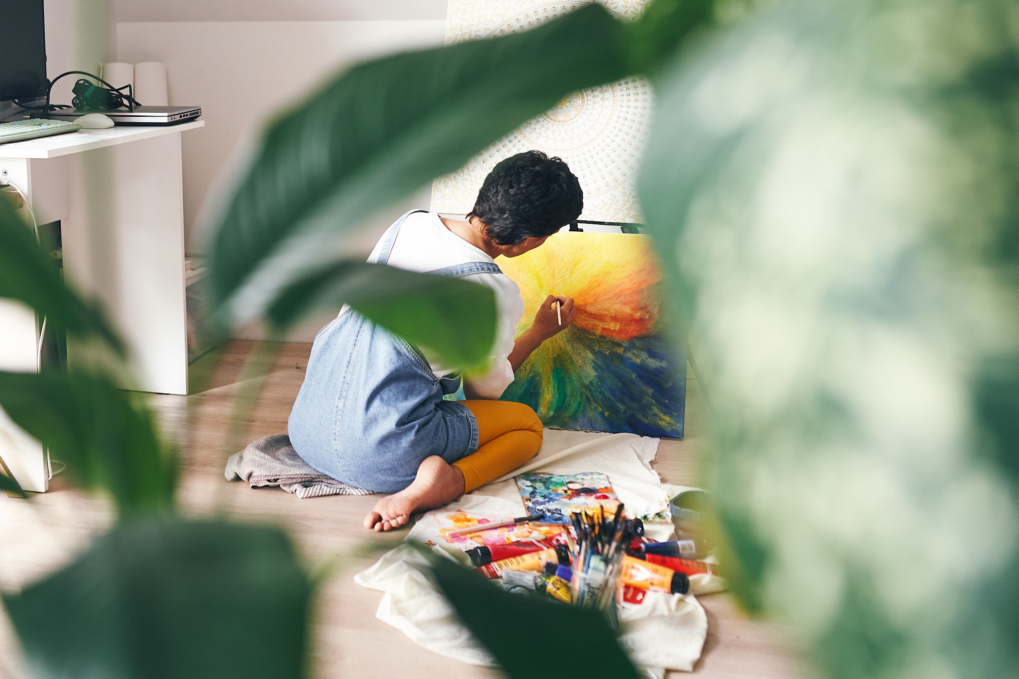 Контент съемка для художницы. Фотограф в Сочи Катя Гончарова