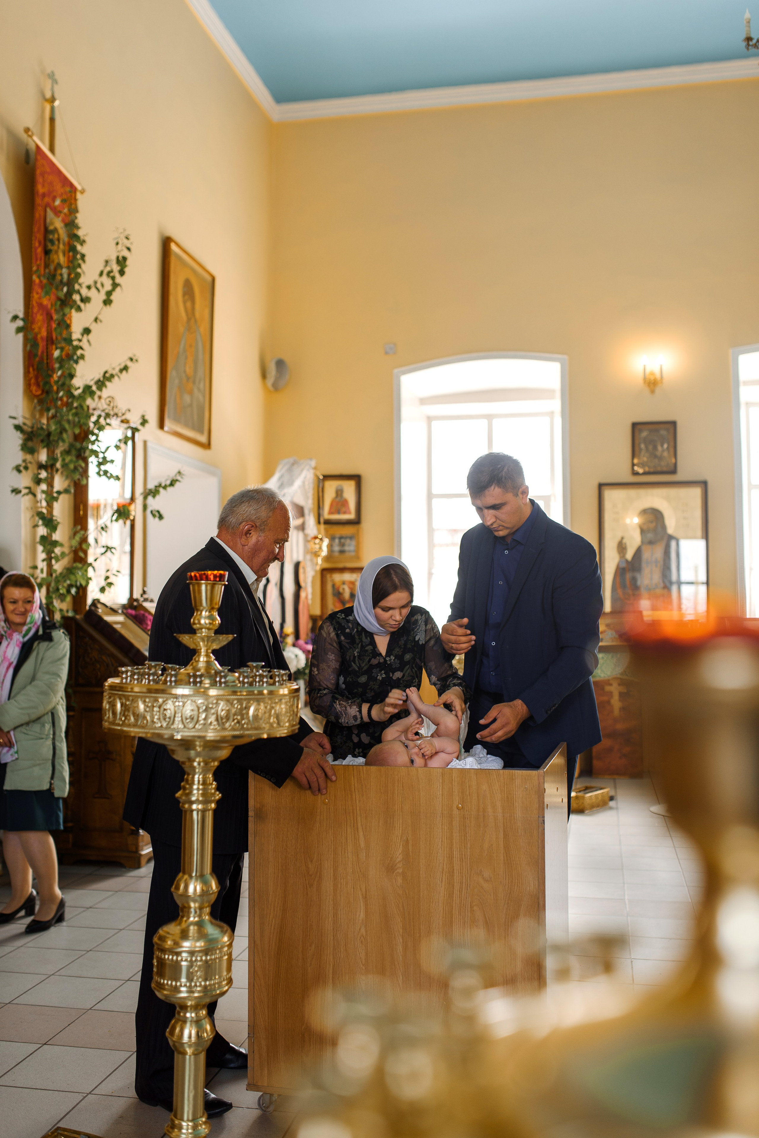 Крещение Леры. Храм святителя Николая Чудотворца (Терновка). Свадебный и семейный Фотограф в Пензе Татьяна Лапоногова
