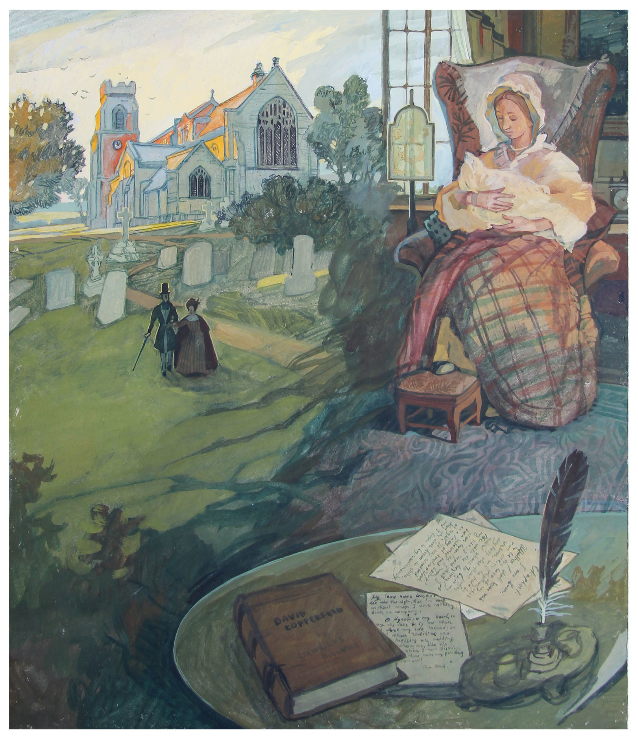 'David Copperfield' by Ch.Dickens. Artist Anna Khopta. Oil and Acrylic Paintings. Moscow