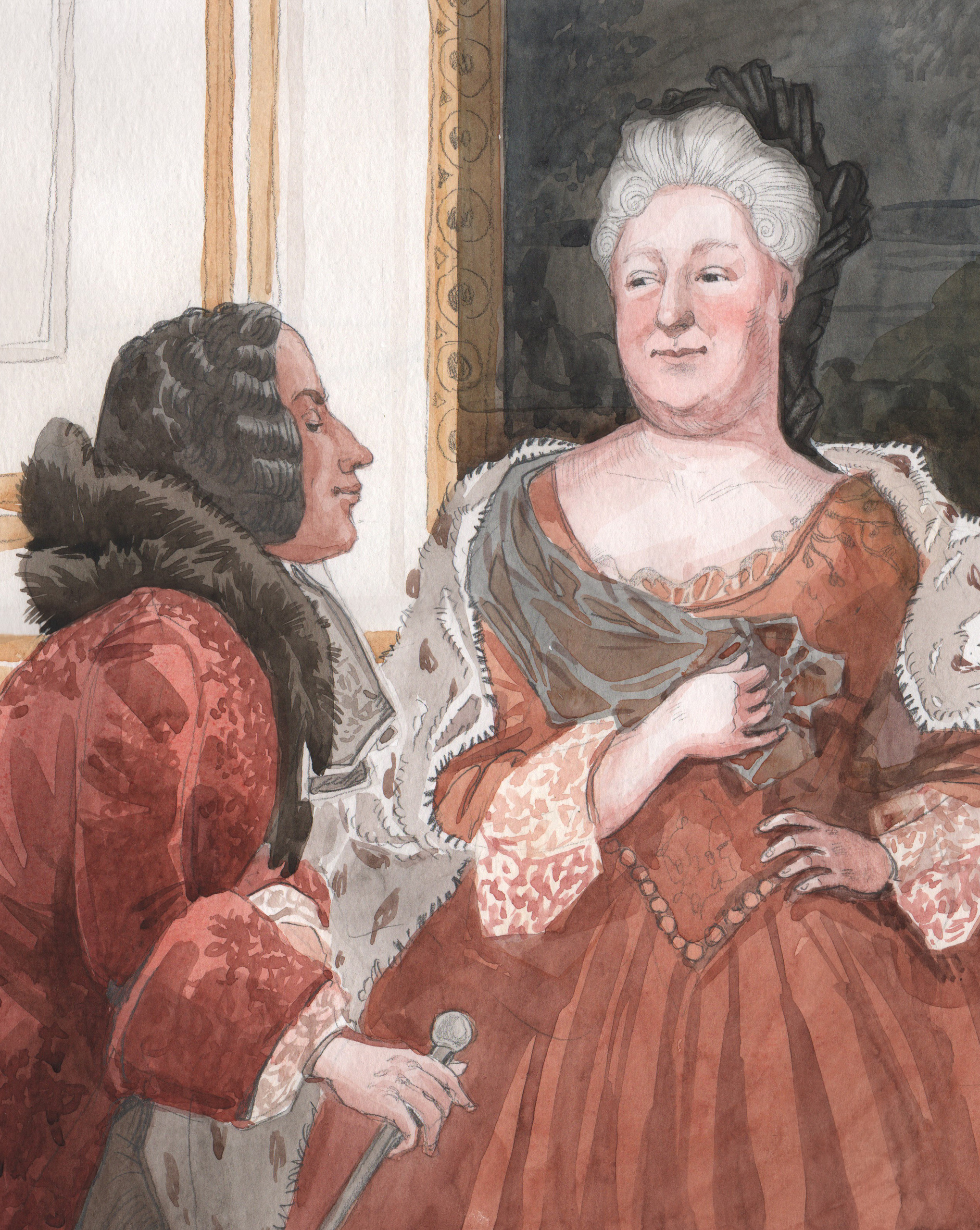 Иллюстрации Анны Хопта к роману А.Дюма "Шевалье д’Арманталь". Художник Анна Хопта