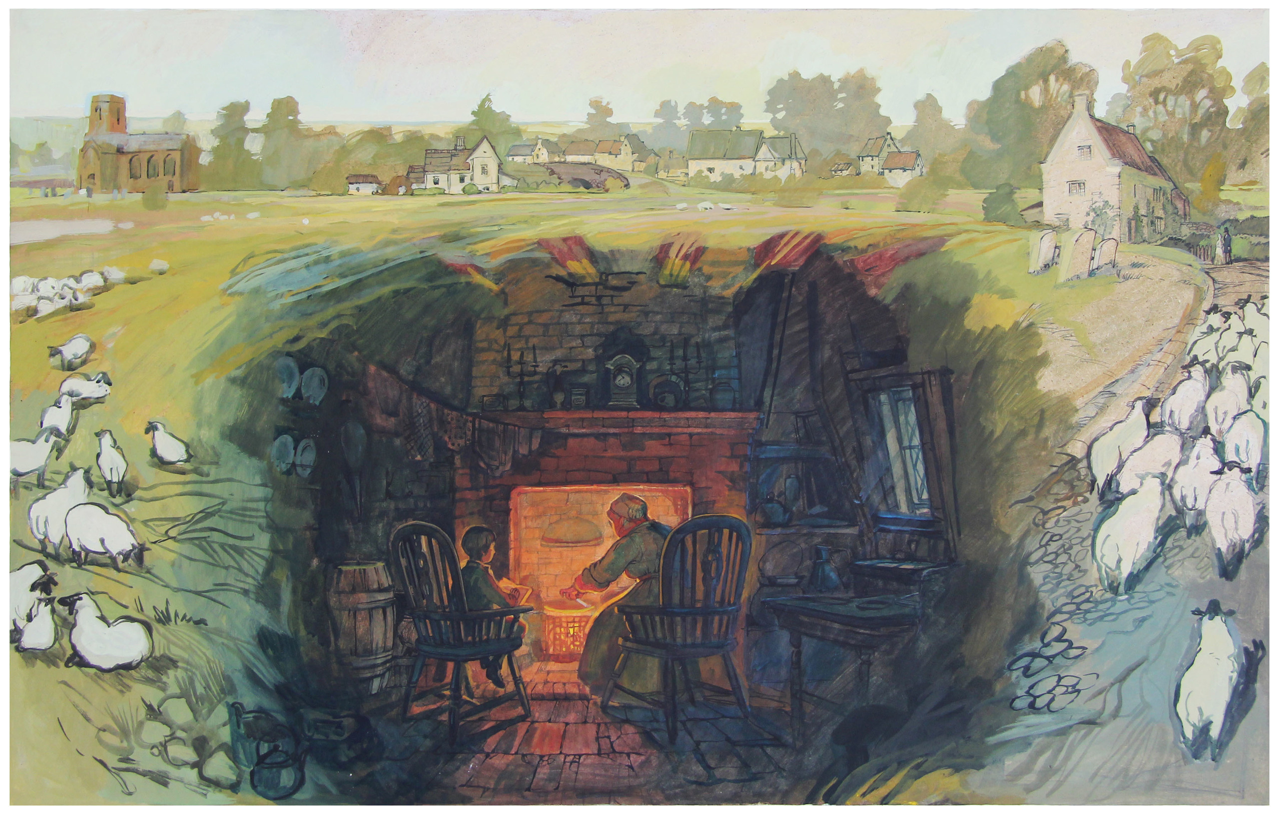 'David Copperfield' by Ch.Dickens. Artist Anna Khopta. Oil and Acrylic Paintings. Moscow