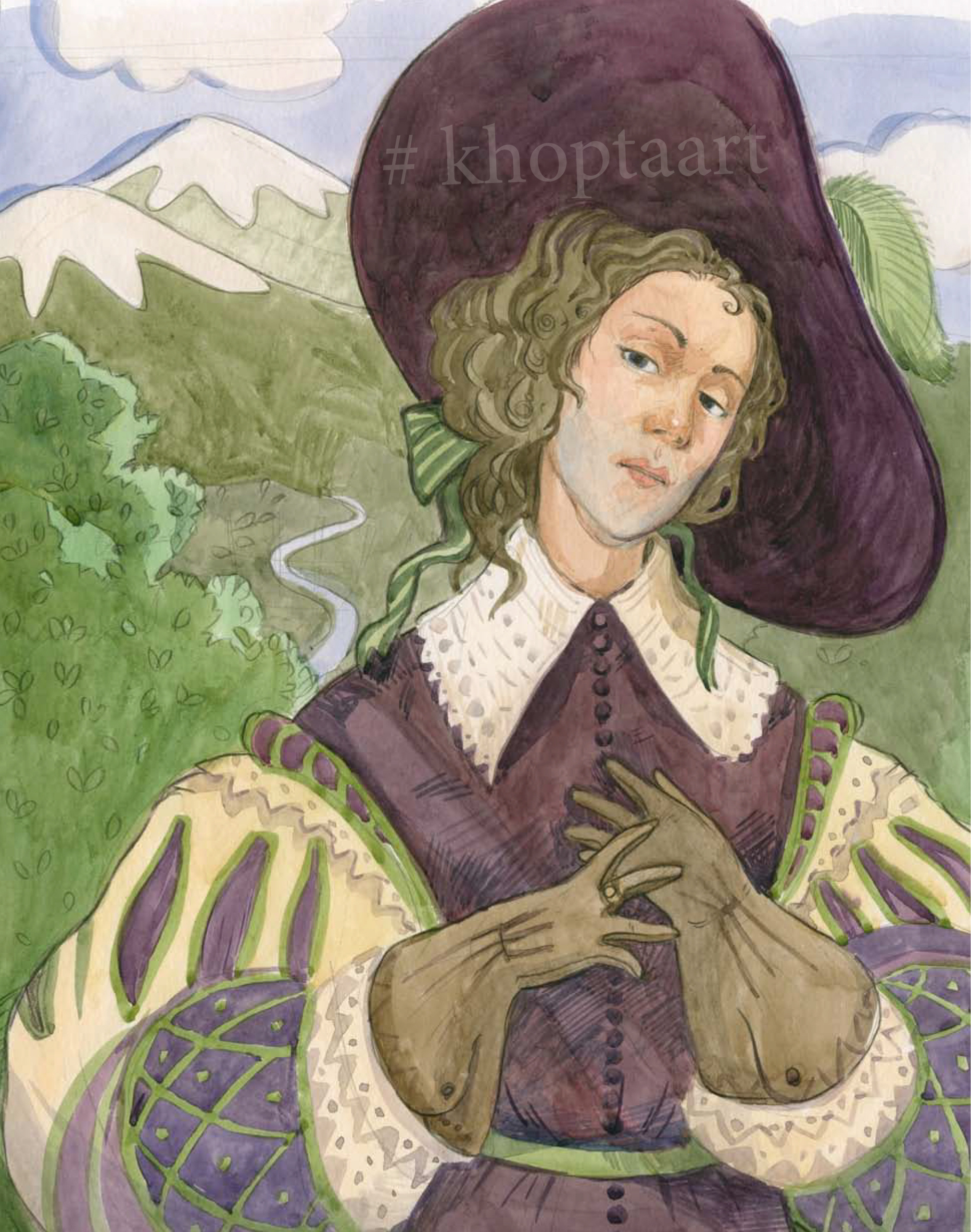 Иллюстрации Анны Хопта к роману Т.Готье "Капитан Фракасс". Художник Анна Хопта