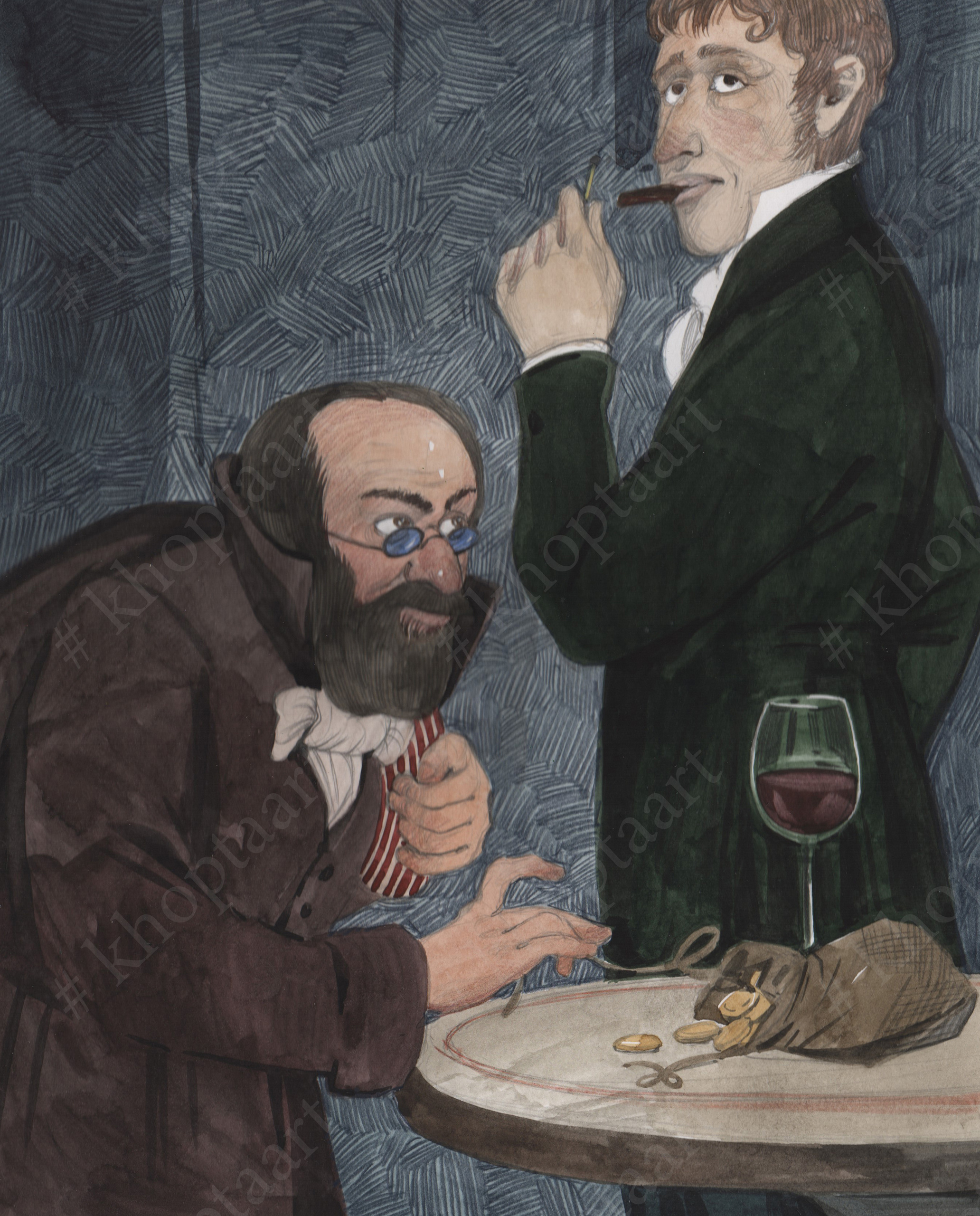 Иллюстрации Анны Хопта к сборнику рассказов А.Конан Дойля "Перстень То. Artist Anna Khopta. Oil and Acrylic Paintings. Moscow