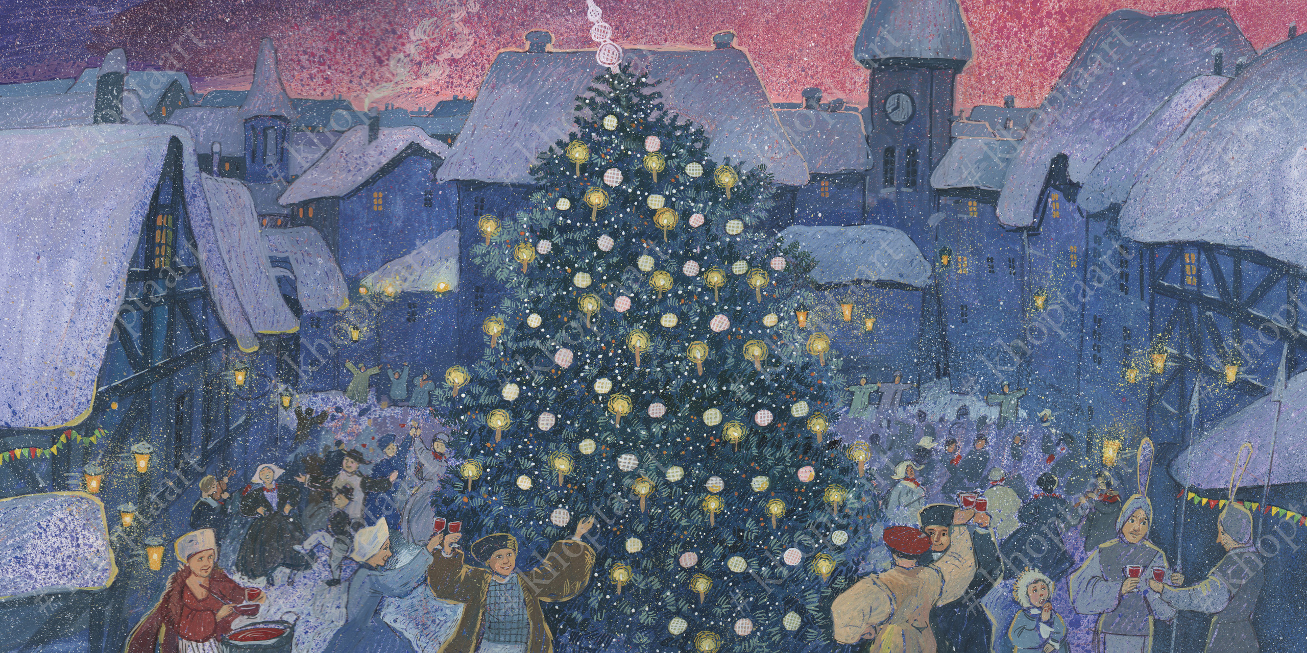 Иллюстрации Анны Хопта к сказке Г.Х.Андерсена "Двенадцать пассажиров". Artist Anna Khopta. Oil and Acrylic Paintings. Moscow