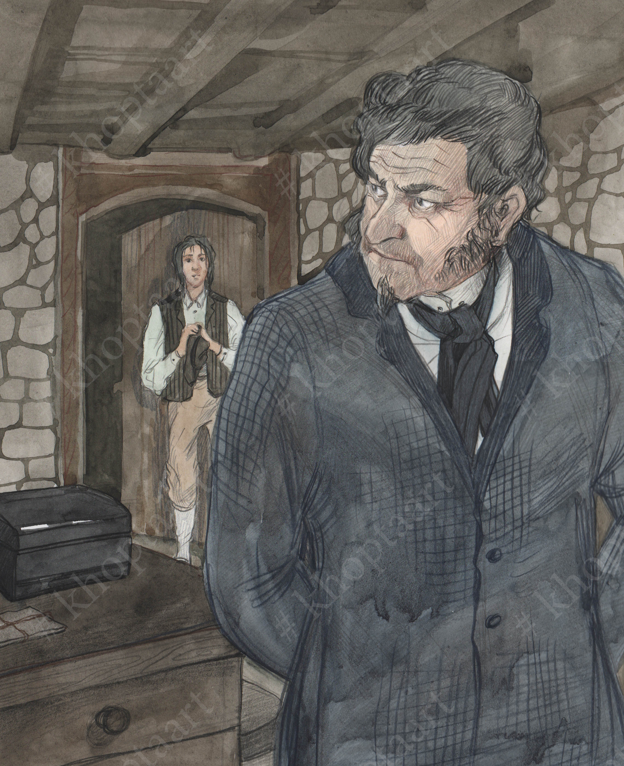 Иллюстрации Анны Хопта к сборнику рассказов А.Конан Дойля "Перстень То. Artist Anna Khopta. Oil and Acrylic Paintings. Moscow