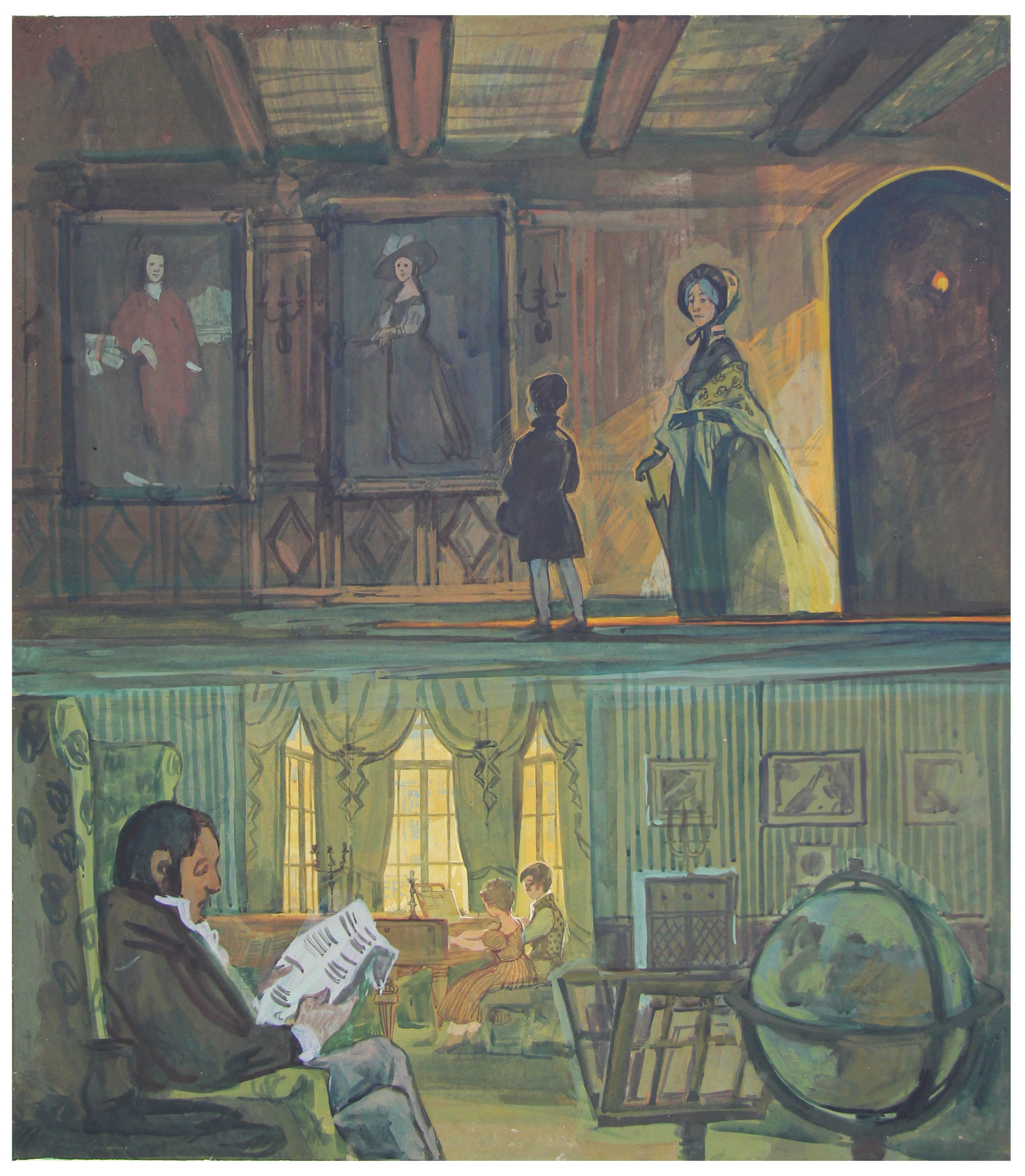 'David Copperfield' by Ch.Dickens. Artist Anna Khopta. Oil and Acrylic Paintings. Moscow