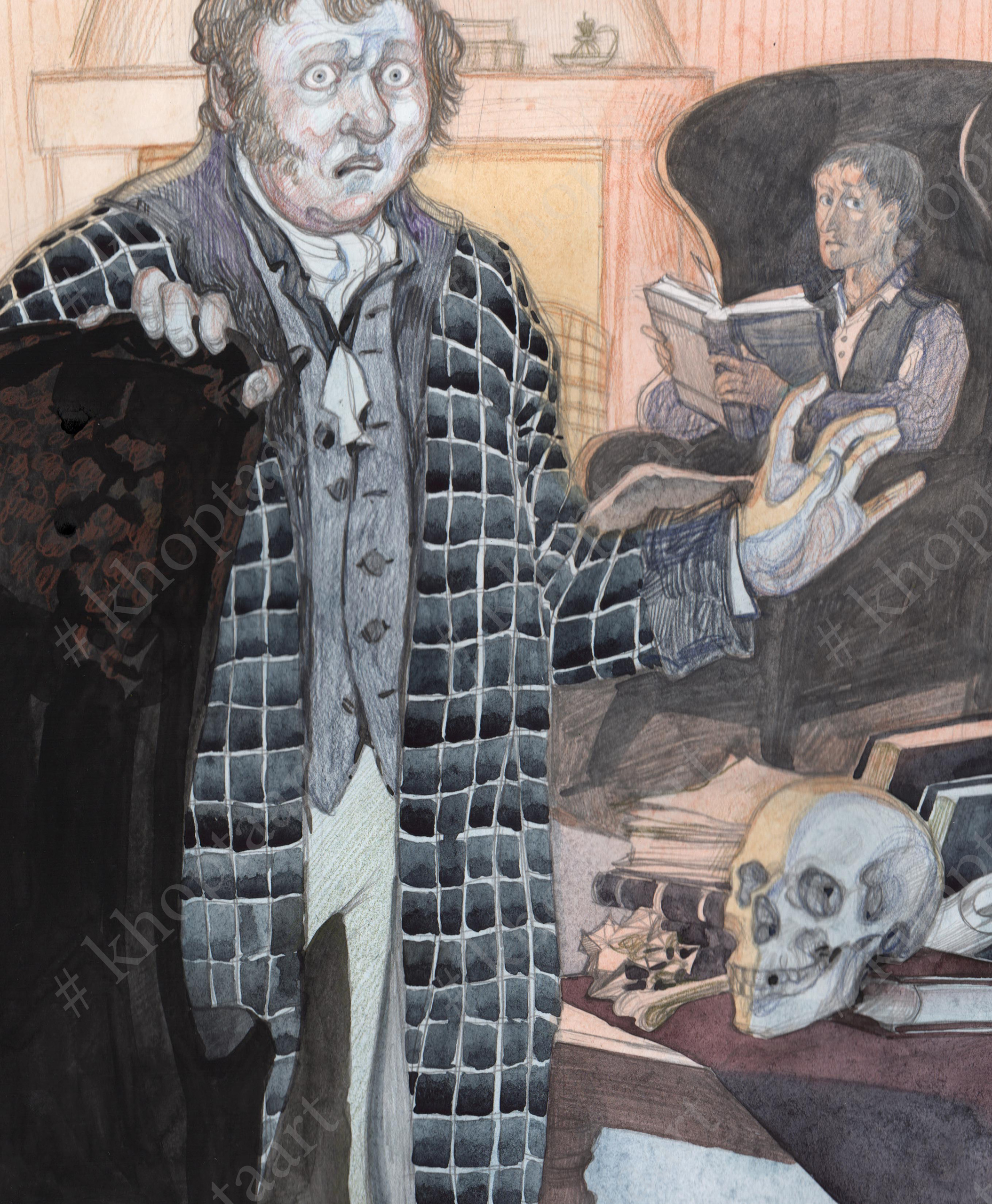 Иллюстрации Анны Хопта к сборнику рассказов А.Конан Дойля "Перстень То. Artist Anna Khopta. Oil and Acrylic Paintings. Moscow