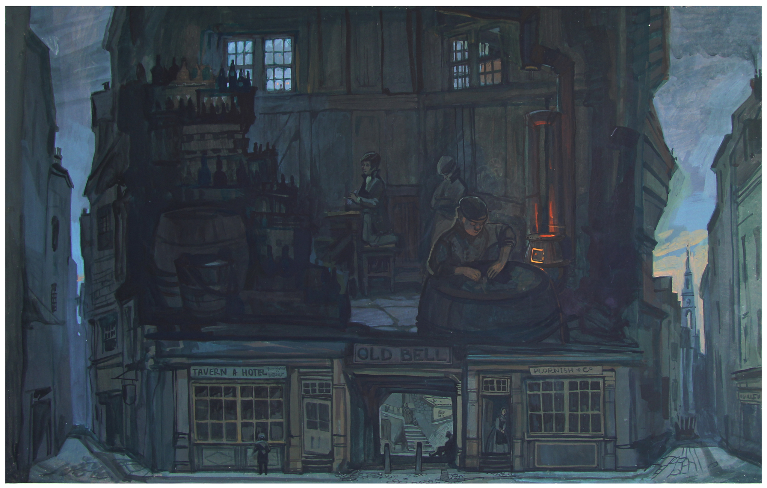 'David Copperfield' by Ch.Dickens. Artist Anna Khopta. Oil and Acrylic Paintings. Moscow