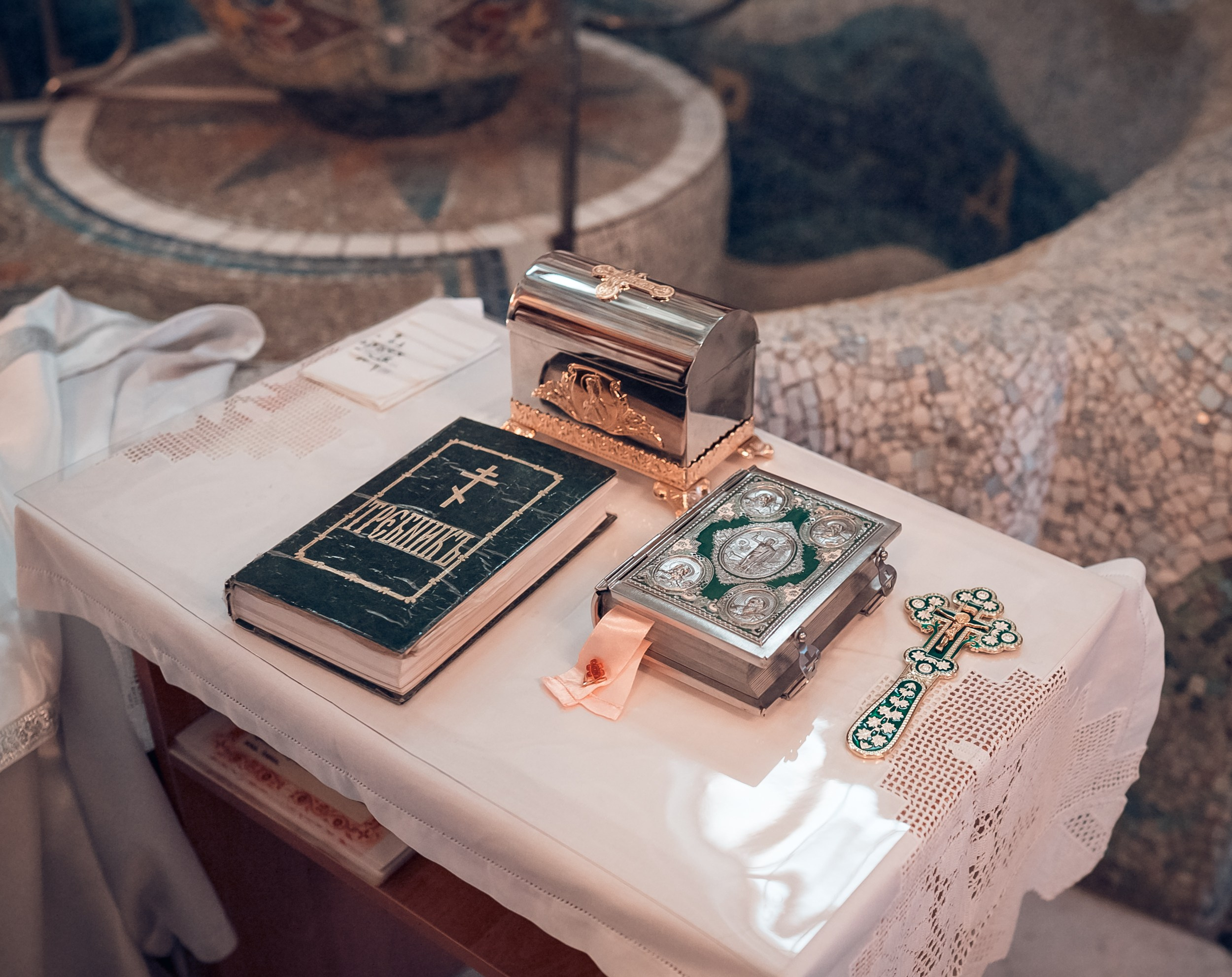 Крещение в Свято-Троицком монастыре Симферополь. Церковный фотограф Севастополь