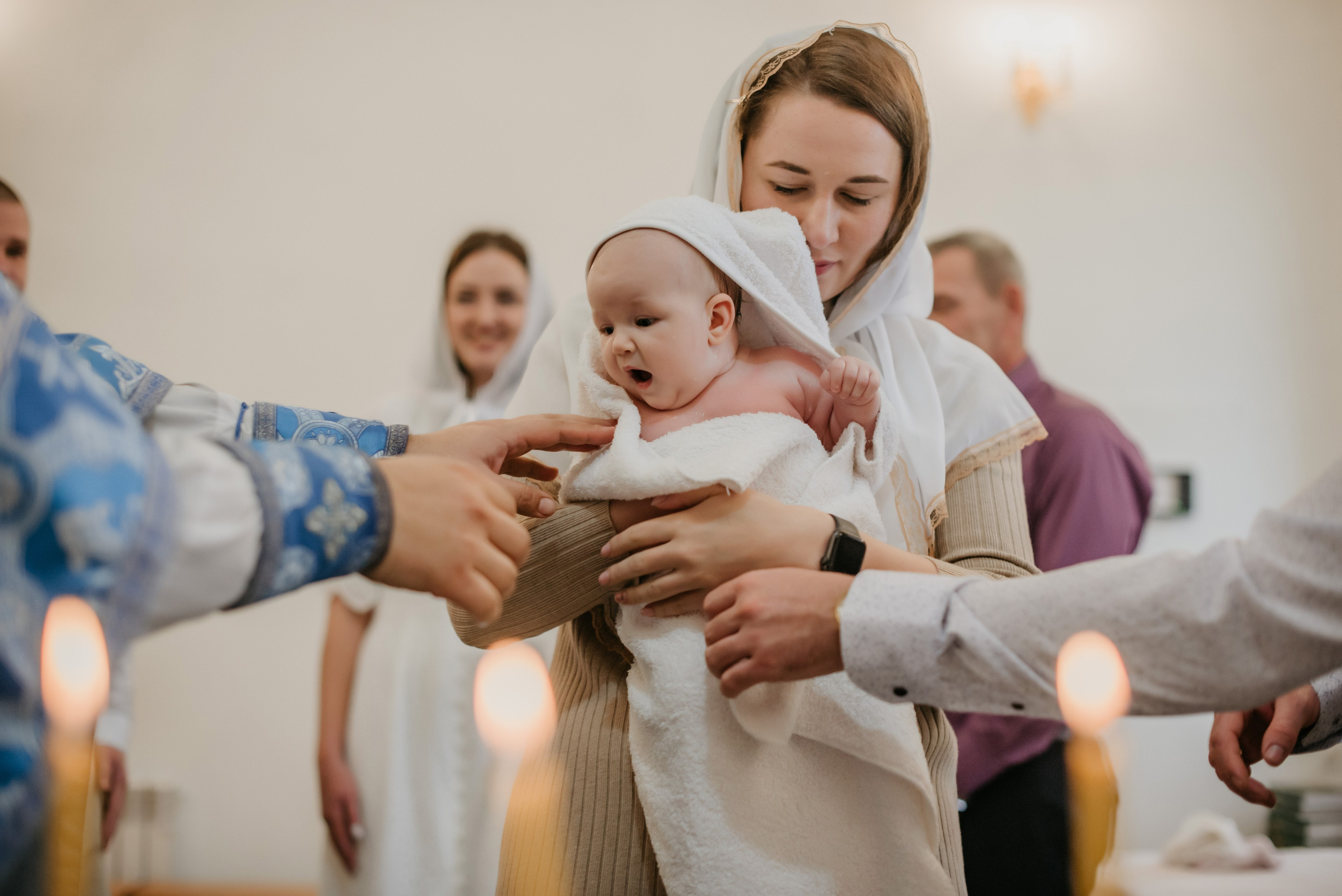 Таинство крещения Анны. Свадебный, семейный и портретный фотограф в Суворове Анастасия Седыкин