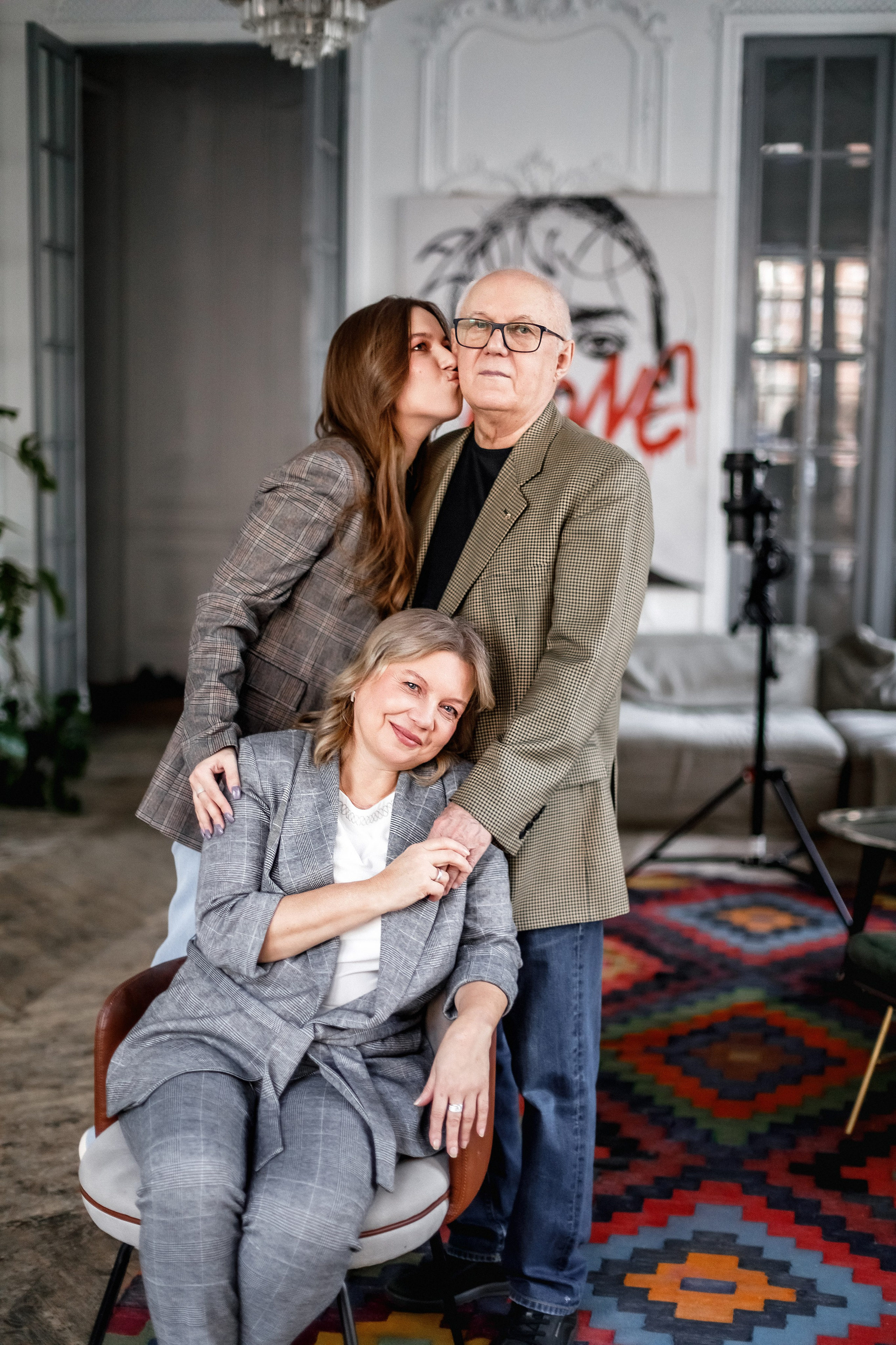 Виолетта и родители. Фотограф в Москве Базанова Дарья