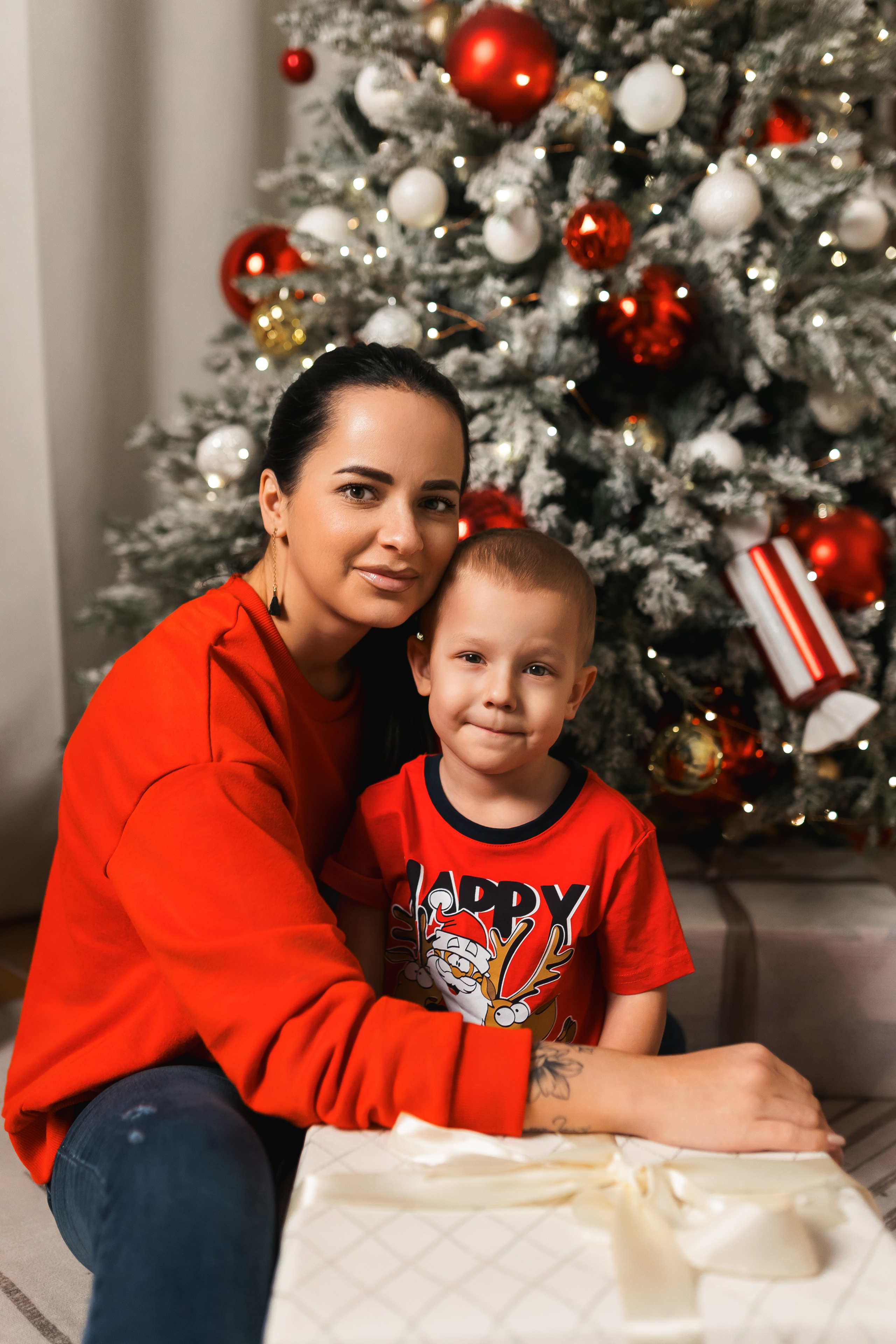 Новогодний фотосет двух семей. Свадебный фотограф в Хабаровске