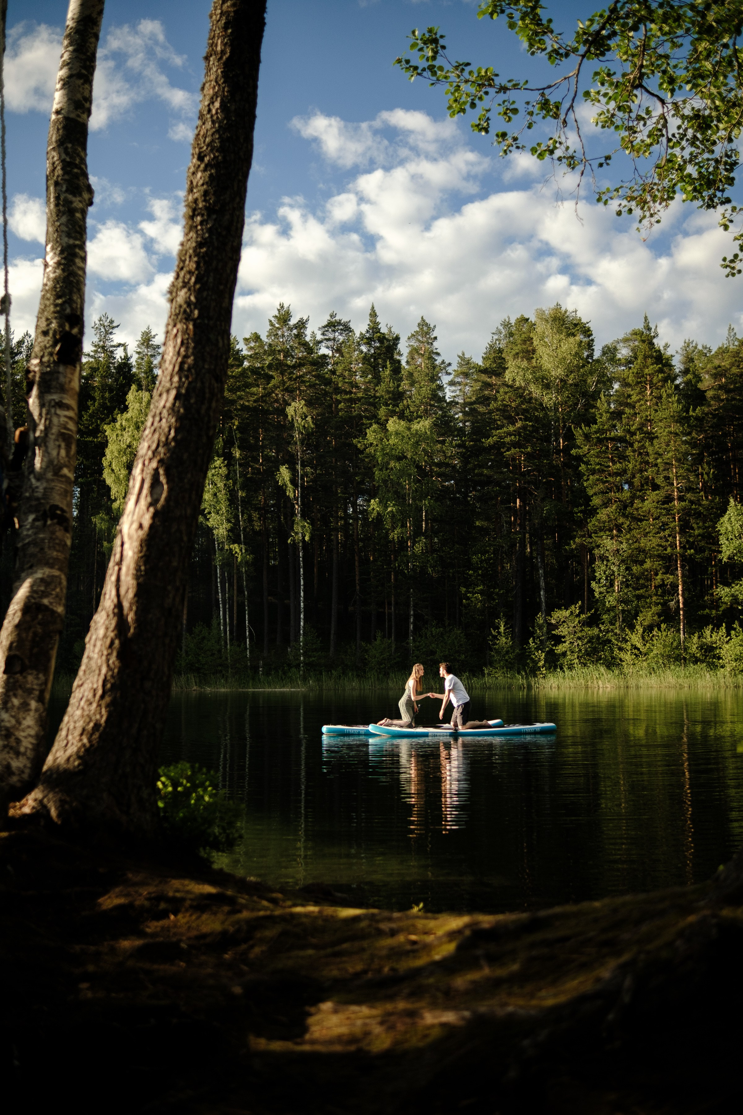 Петя и Лина, на сапах. Интерьерный фотограф и видеограф в Санкт-Петербурге Вадим Балбашевский