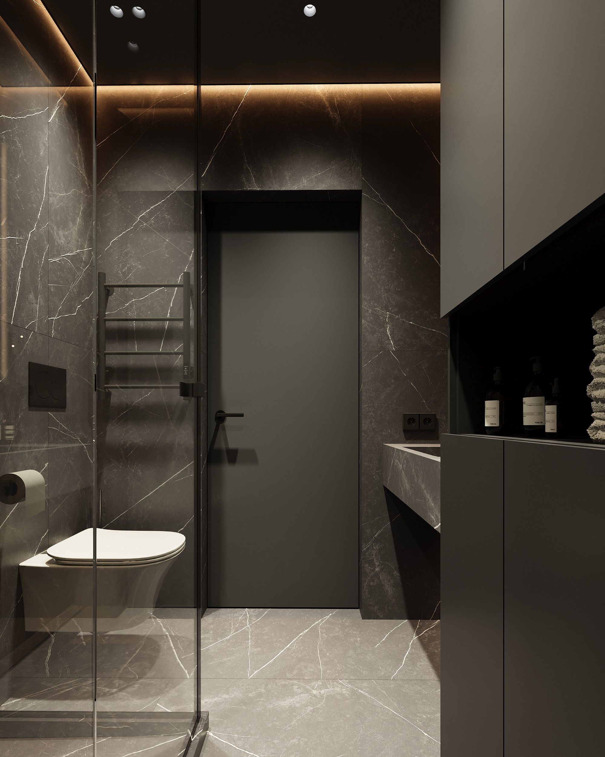 Санузел в стиле лофт. Анна Смолянинова