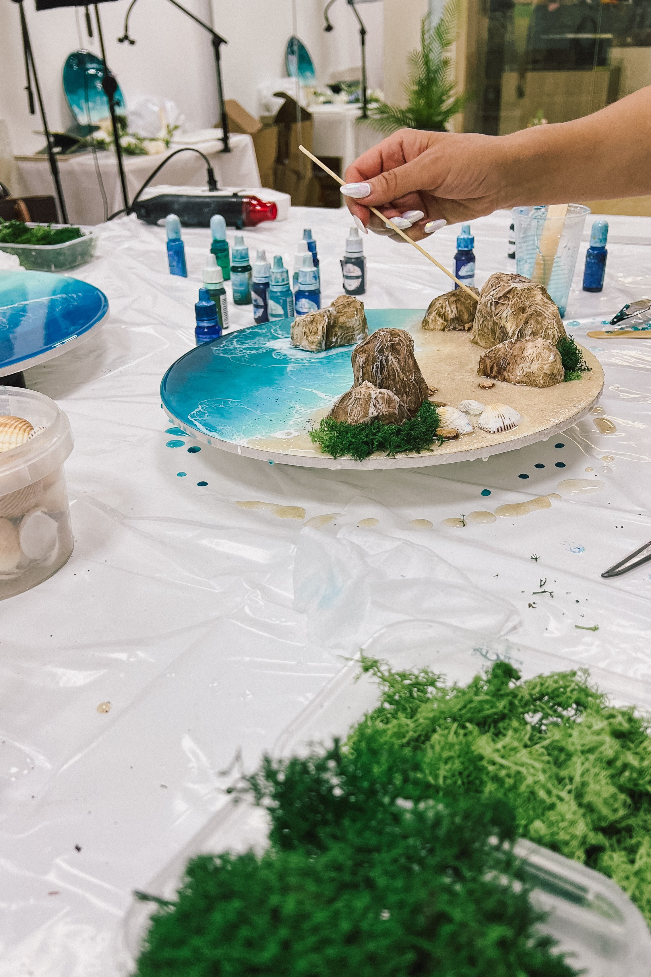 Мастер-классы. Seatales — эпоксидная смола и спиртовые чернила