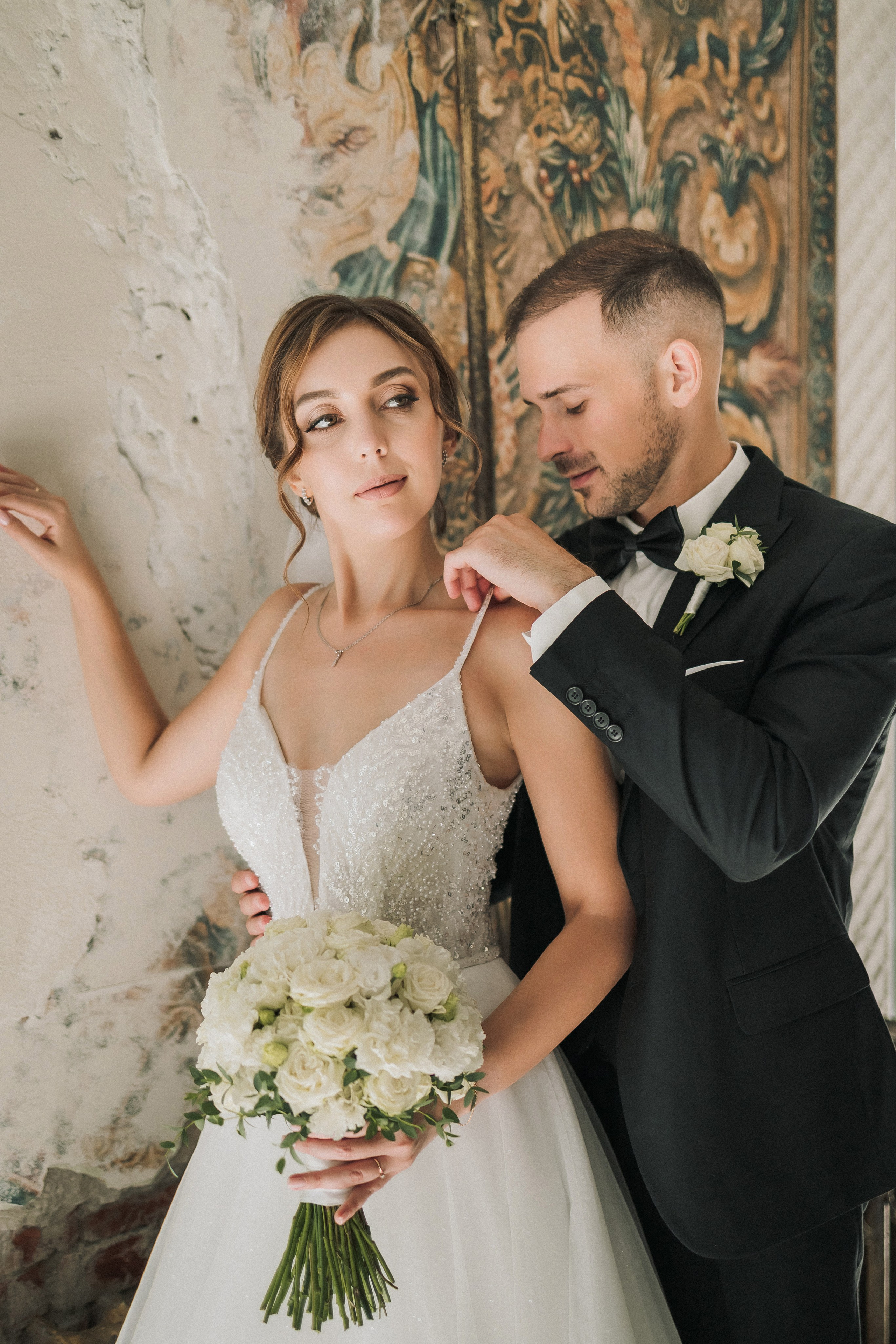 Свадебная прогулка Екатерины и Евгения. Свадебная фотография. Арина Рубах