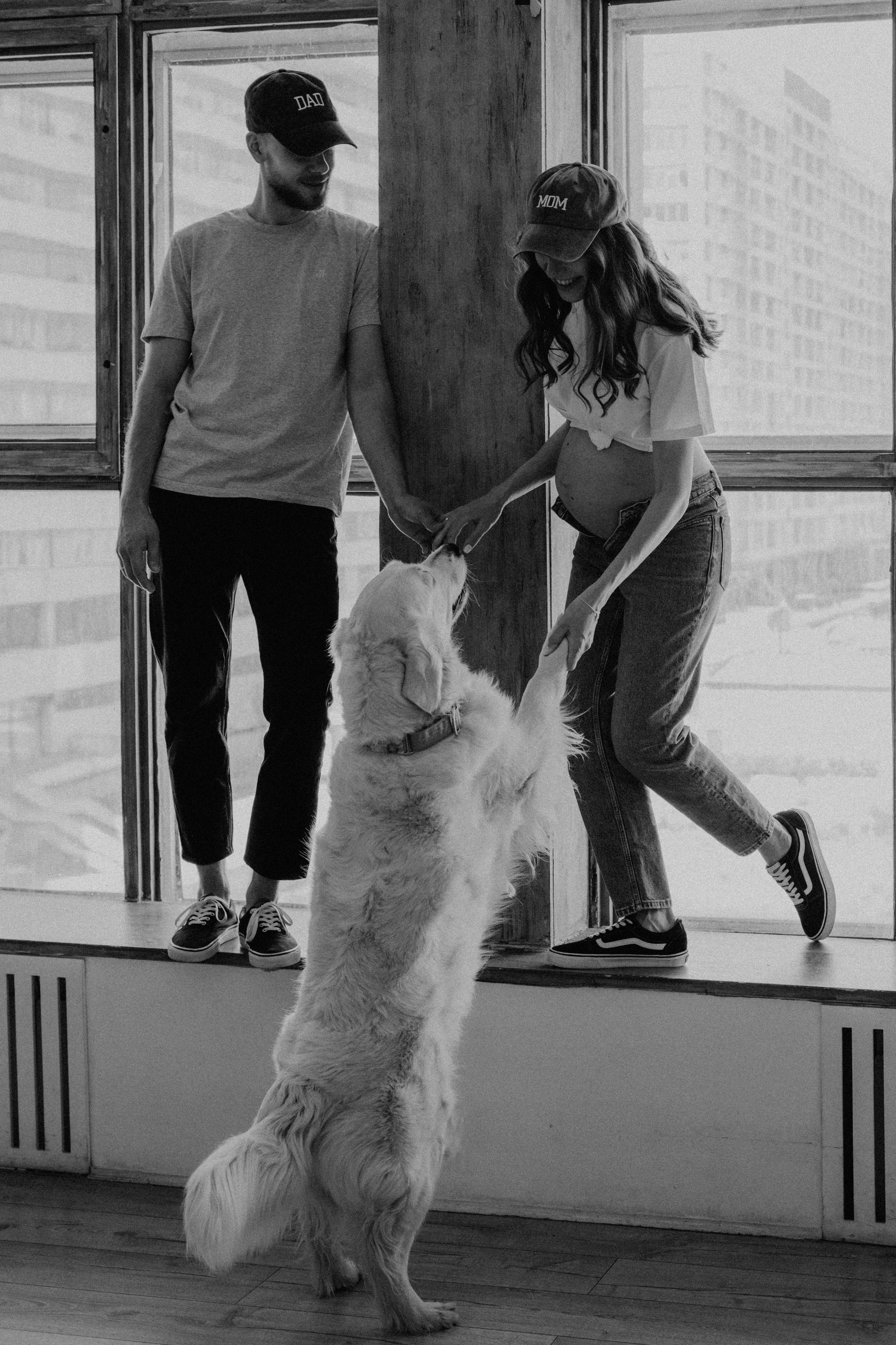 Фотосессия беременности с собакой. Семейный фотограф в Москве Кристина Маркос