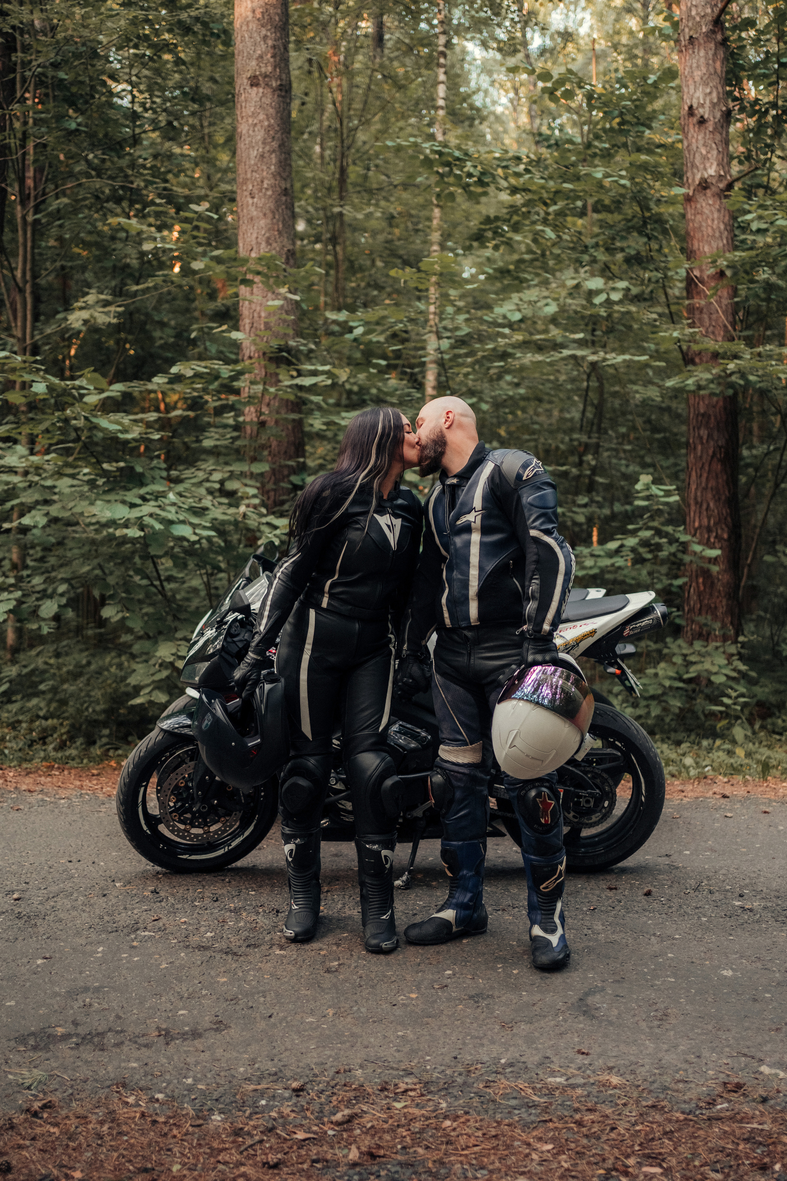 Лавстори на мотоциклах. Семейный фотограф в Москве и в Домодедово Екатерина Патракова