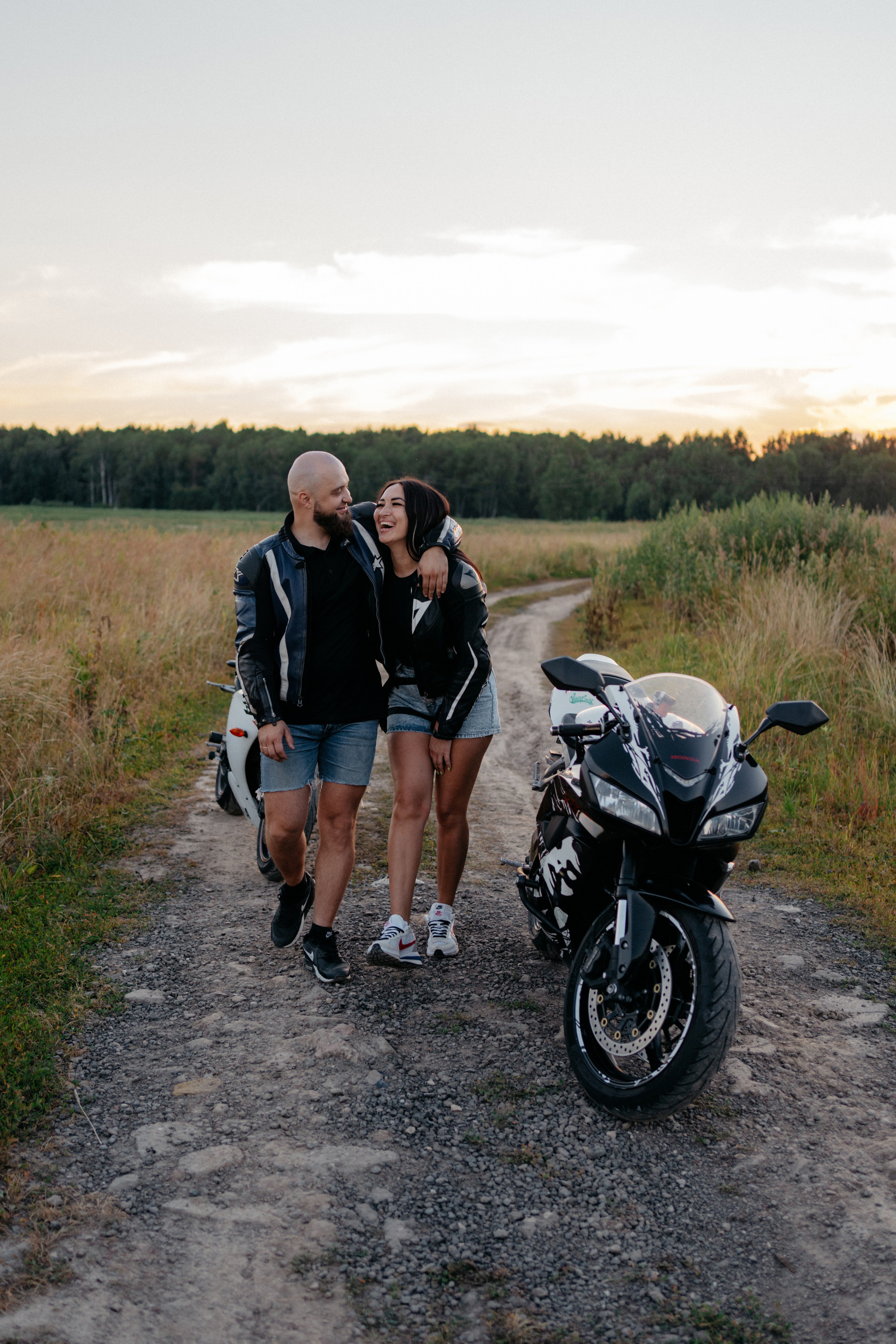 Лавстори на мотоциклах. Семейный фотограф в Москве и в Домодедово Екатерина Патракова