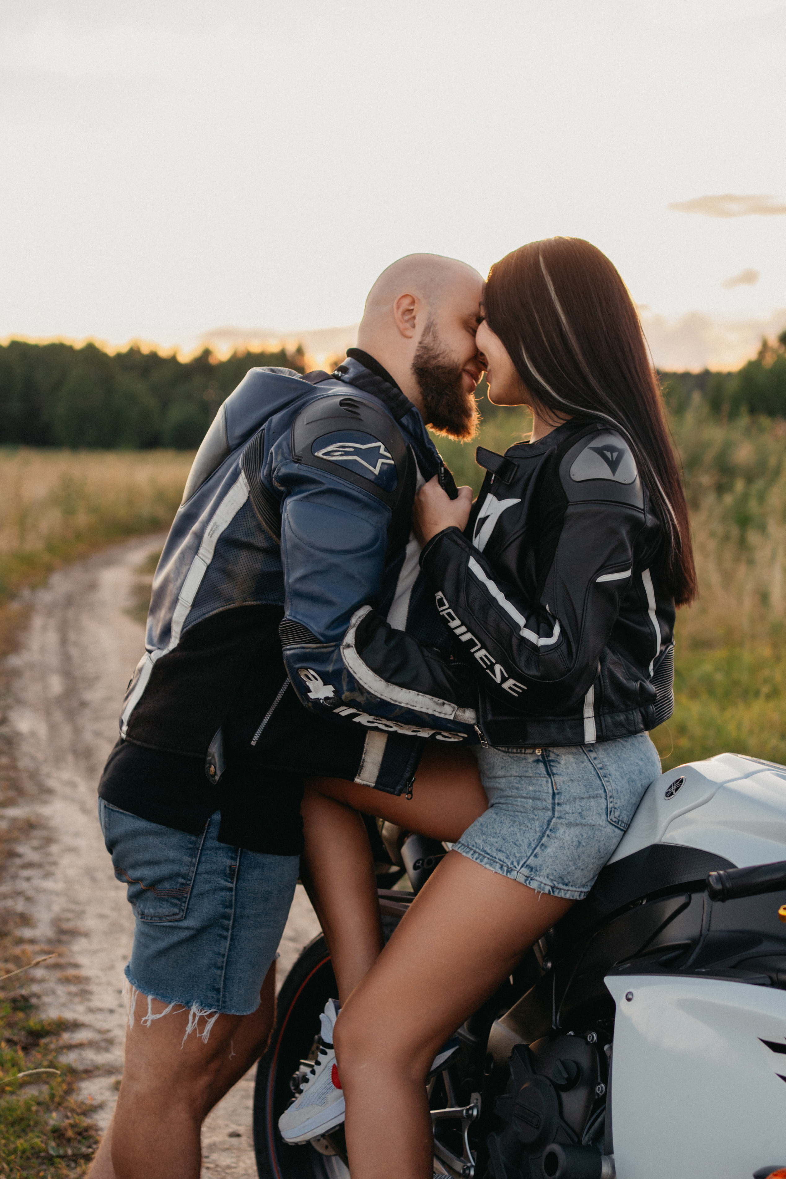 Лавстори на мотоциклах. Семейный фотограф в Москве и в Домодедово Екатерина Патракова