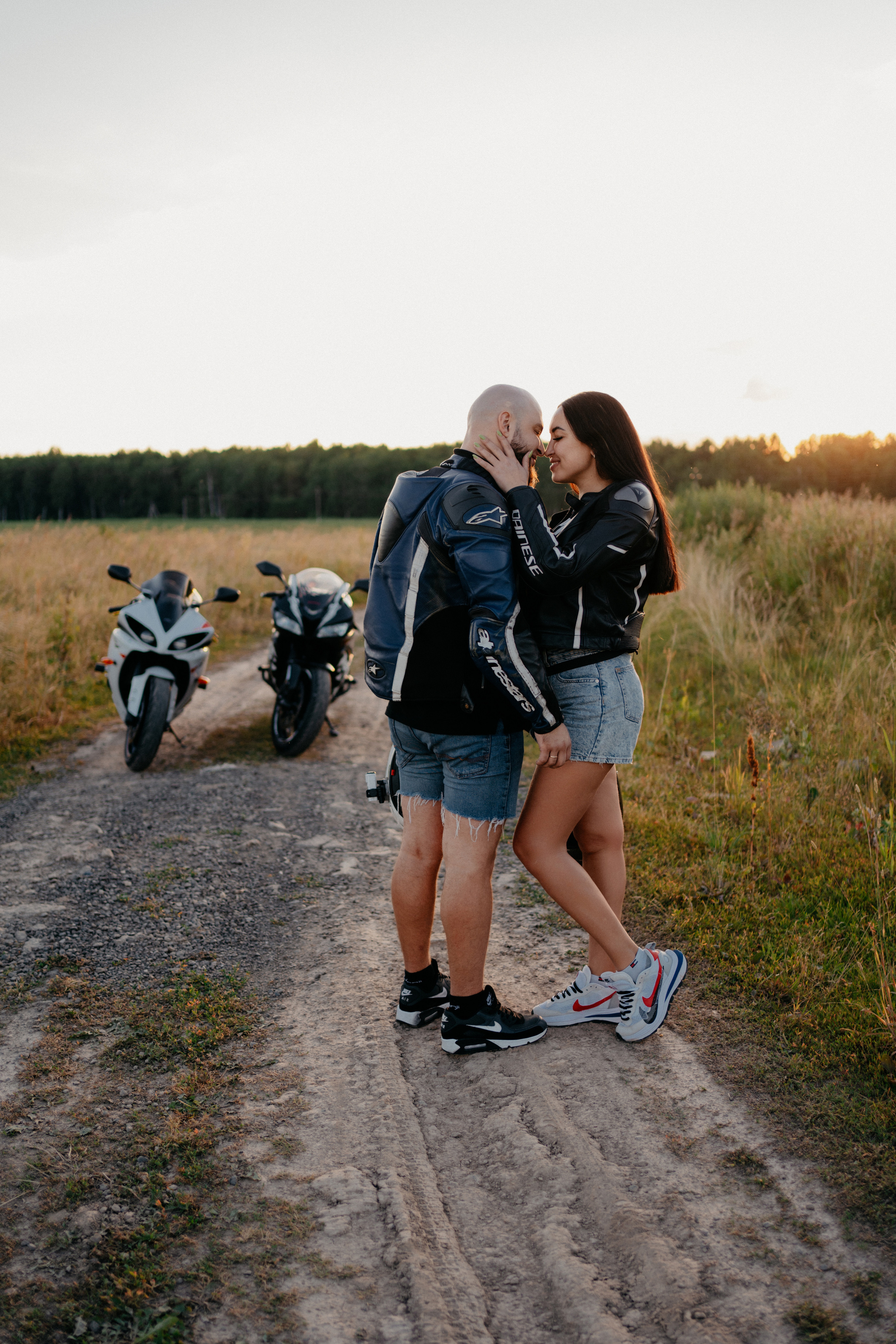 Лавстори на мотоциклах. Семейный фотограф в Москве и в Домодедово Екатерина Патракова