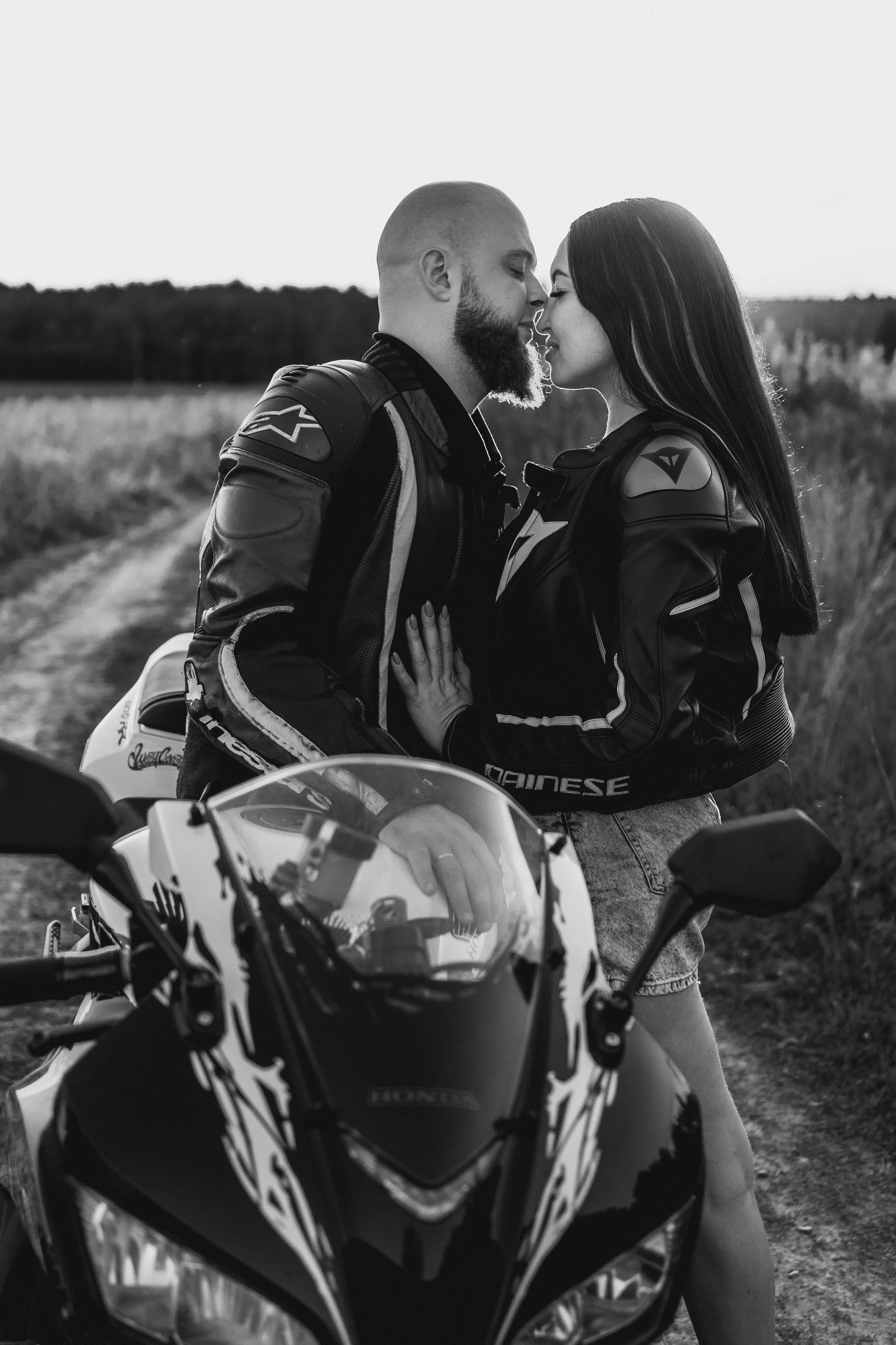 Лавстори на мотоциклах. Семейный фотограф в Москве и в Домодедово Екатерина Патракова