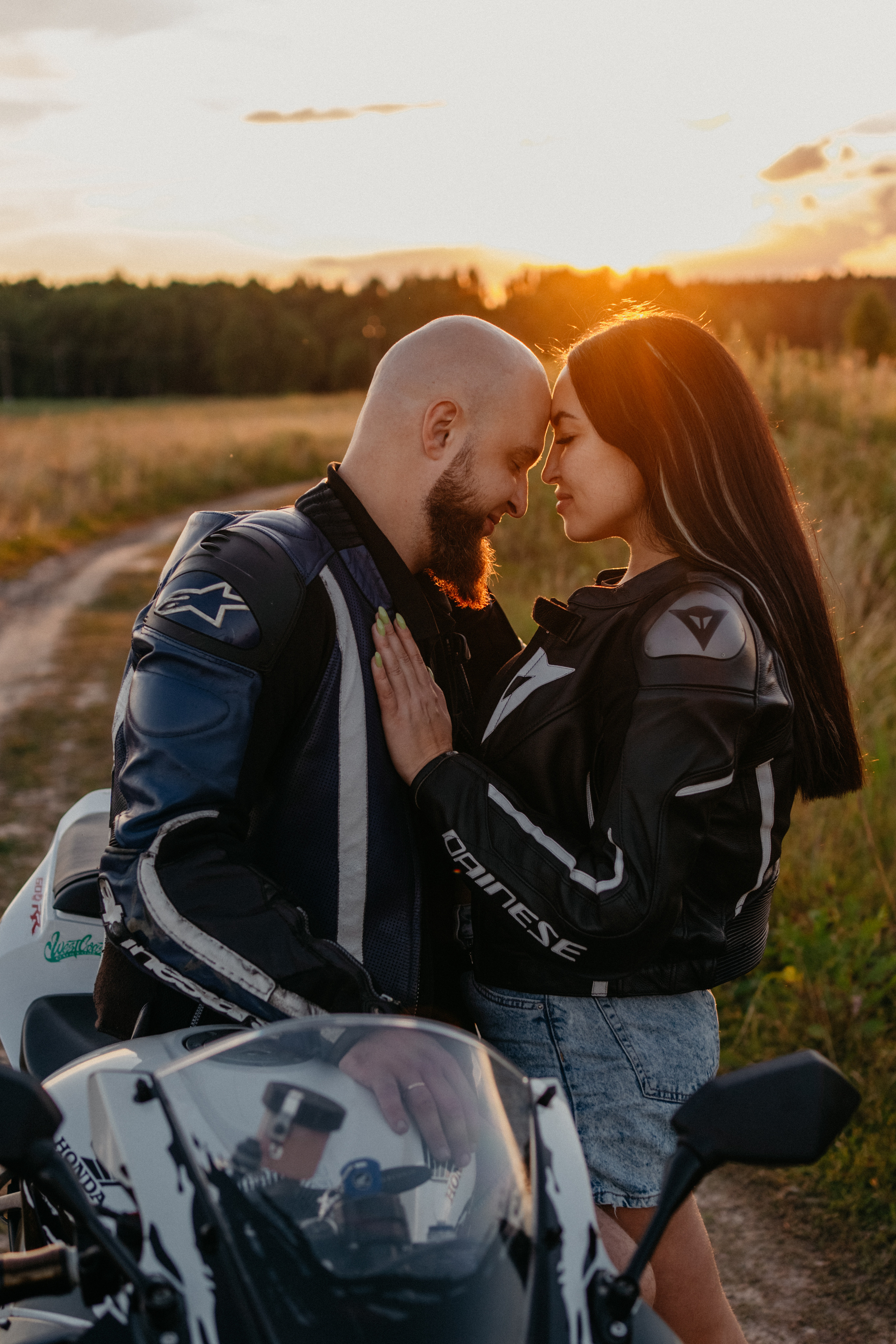 Лавстори на мотоциклах. Семейный фотограф в Москве и в Домодедово Екатерина Патракова