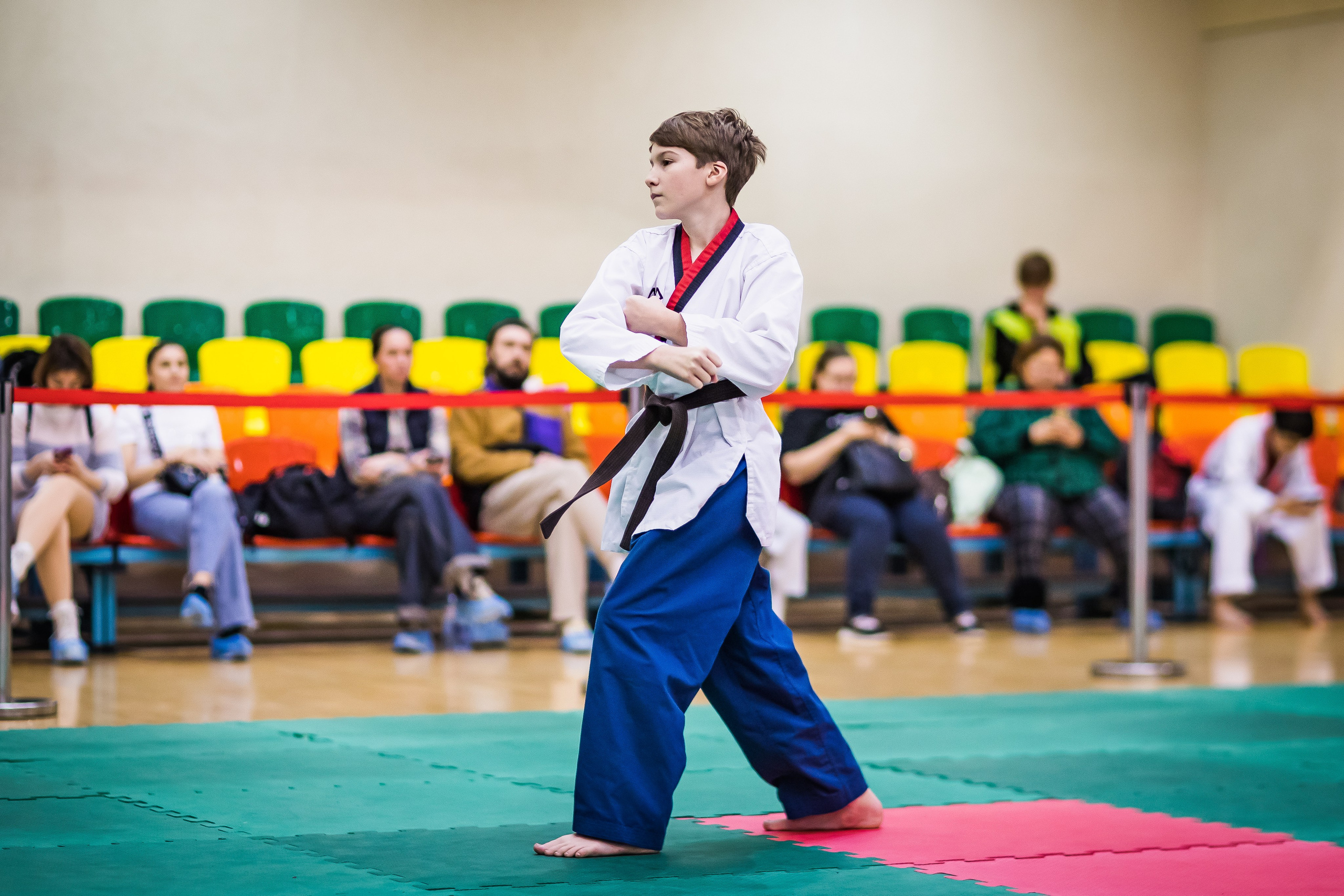 Турнир Федерации детского тхэквондо России по дисциплине ПХУМСЭ. Спортивный фотограф Максим Серегин