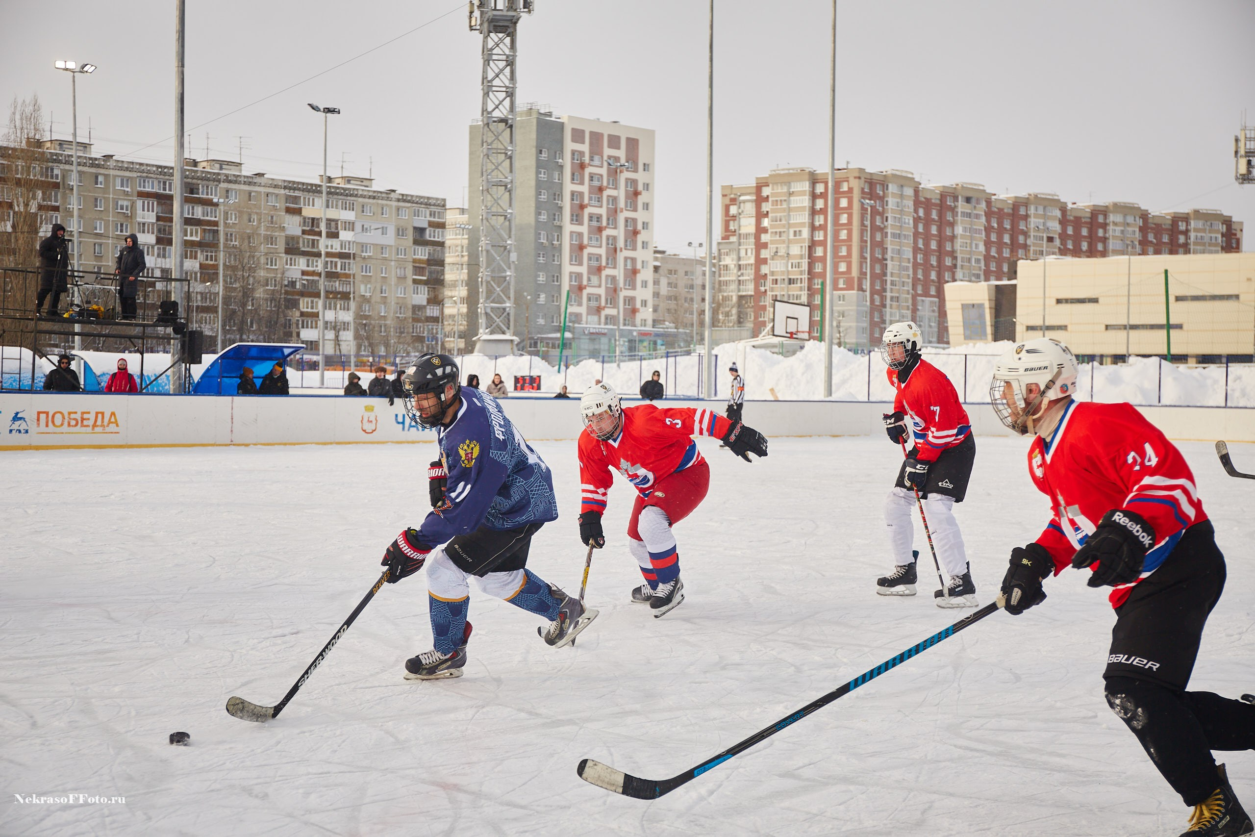 Турнир по хоккею «Русская классика» в рамках Офицерской хоккейной лиги. Спортивный фотограф Некрасов Денис