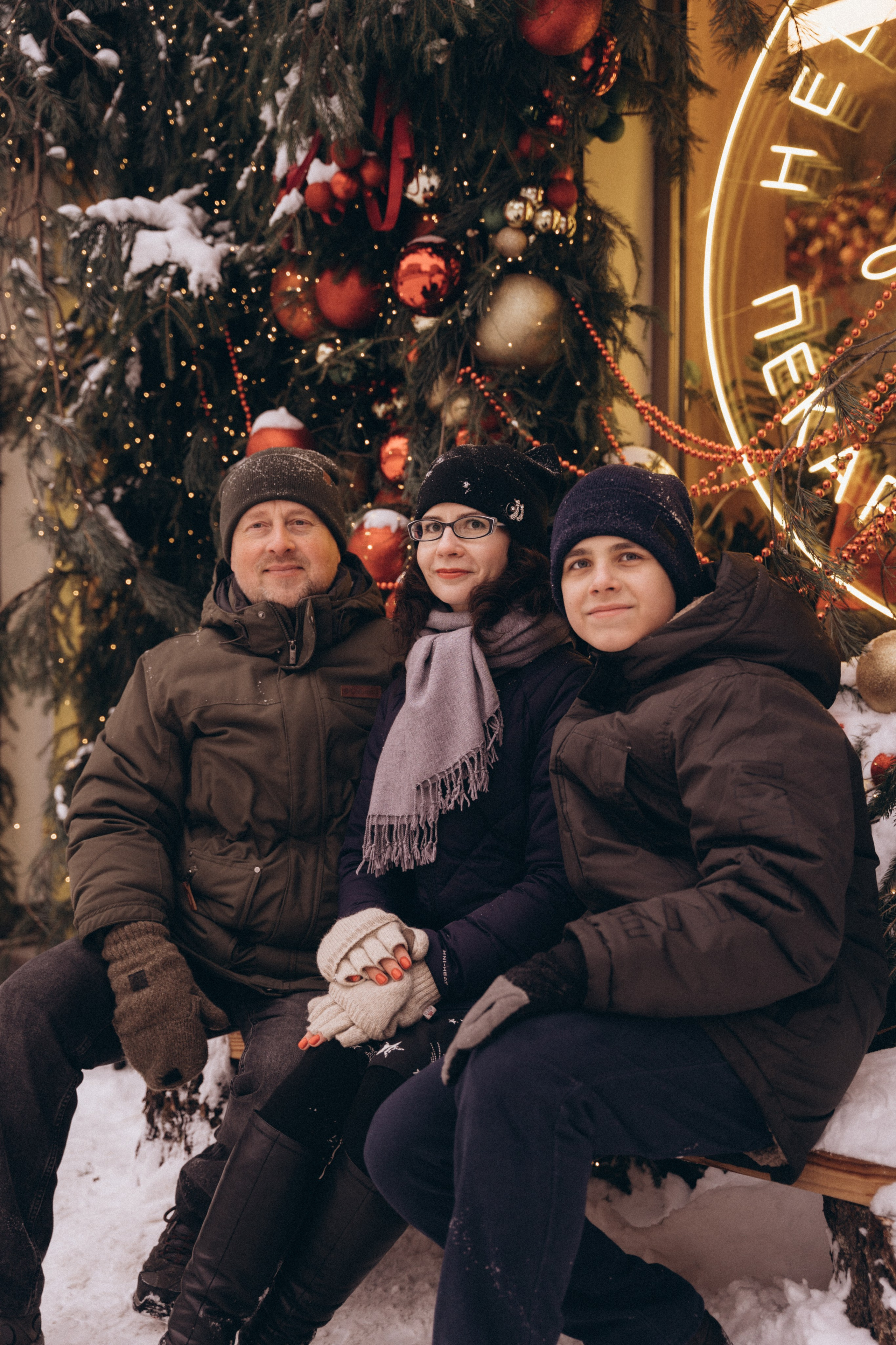 Январская прогулка: Даня, Елена и Андрей. Фотограф в Ульяновске Александра Григоровских