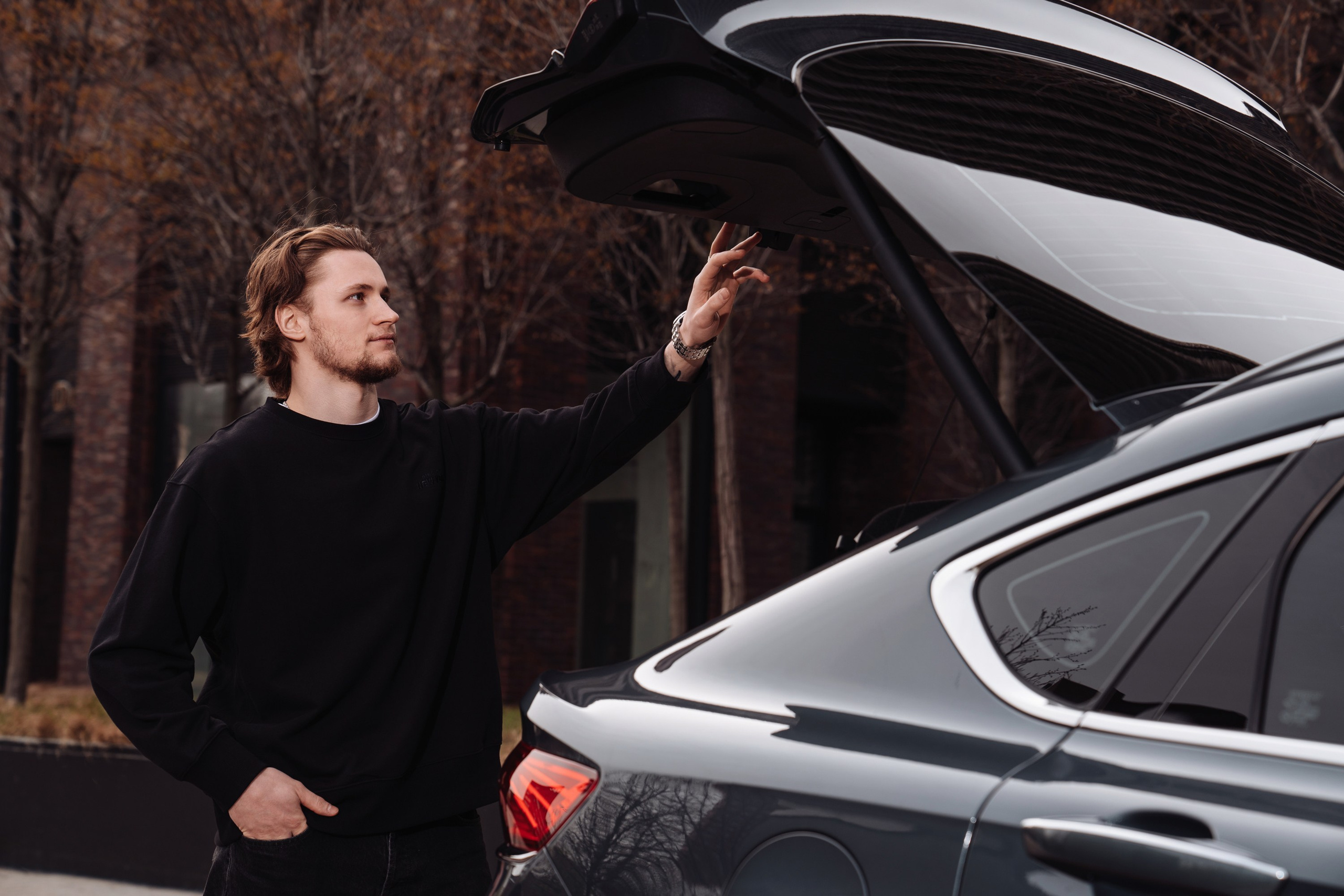 Рекламная съёмка Geely Tugella