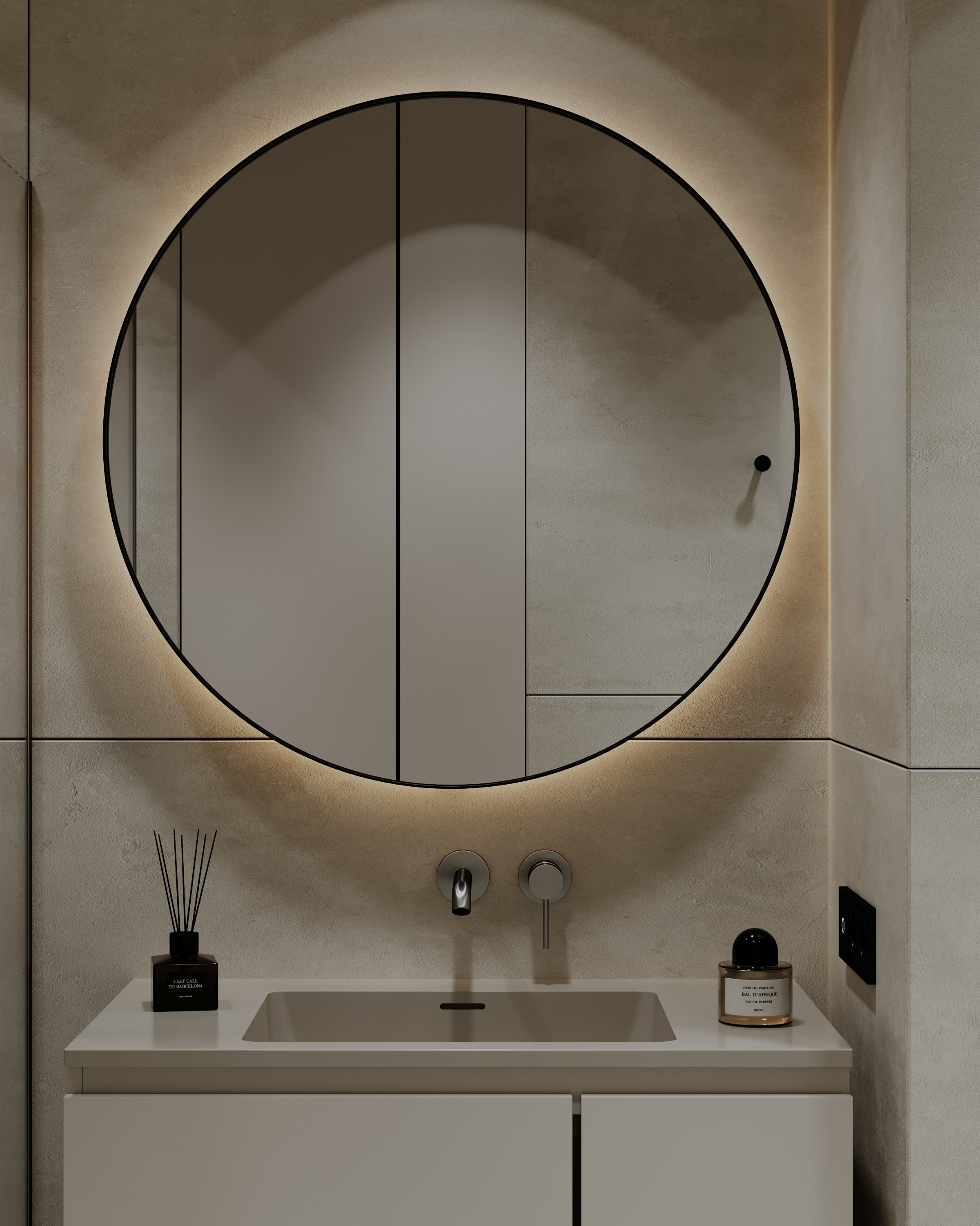 Санузел № 2. Визуализации интерьера